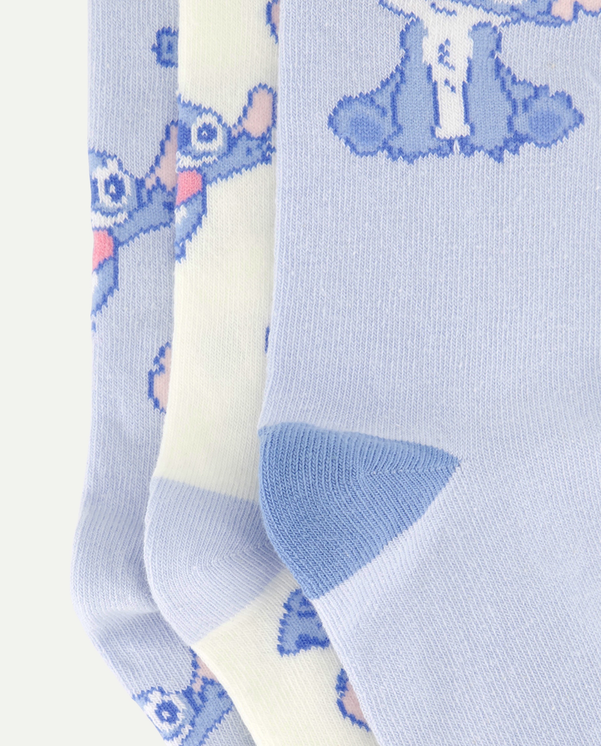 Pack de 3 Pares de Meias Lilo & Stitch Azul-2