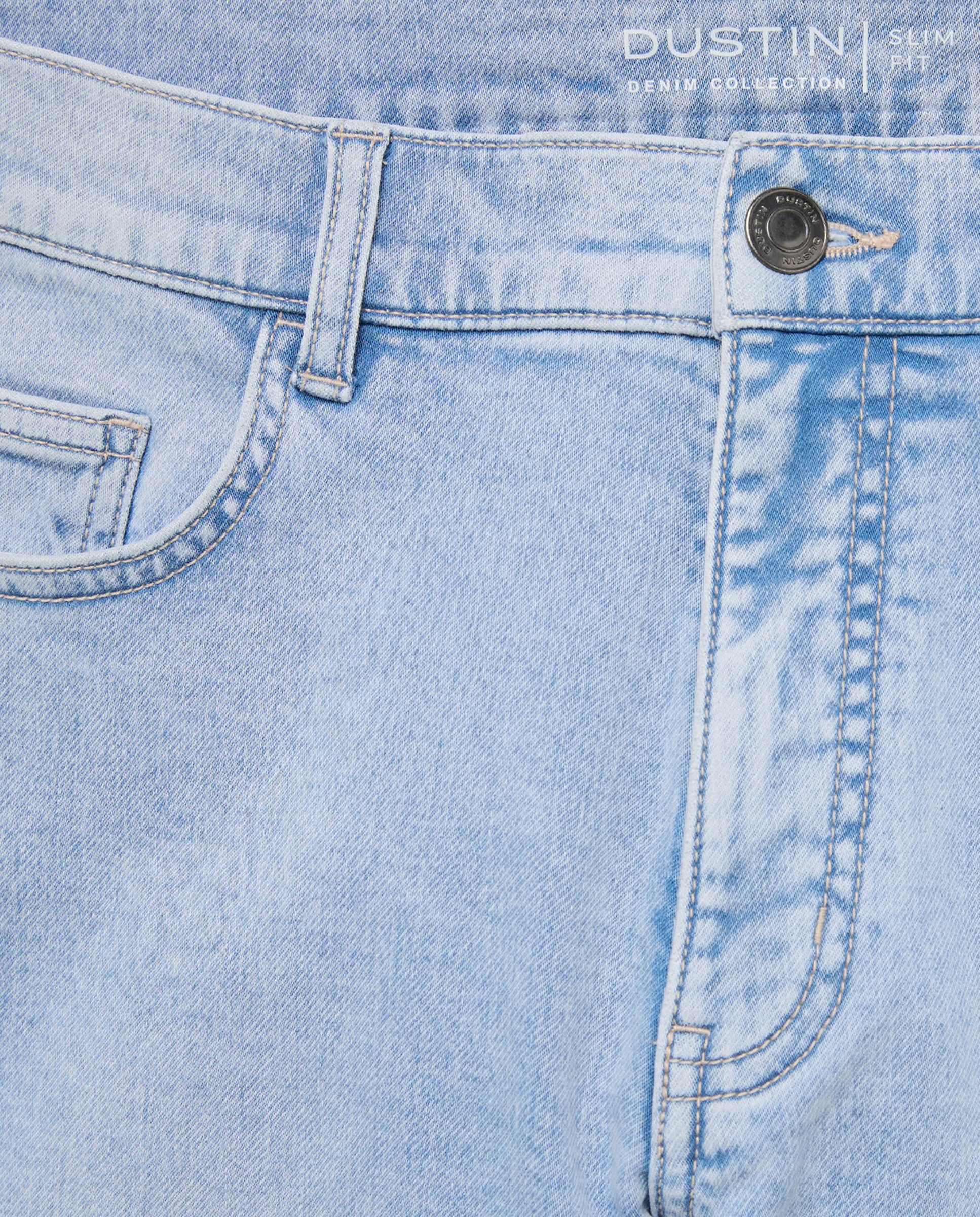 Jeans de Cinto Bolsos de Malha. Azul-marinho-5