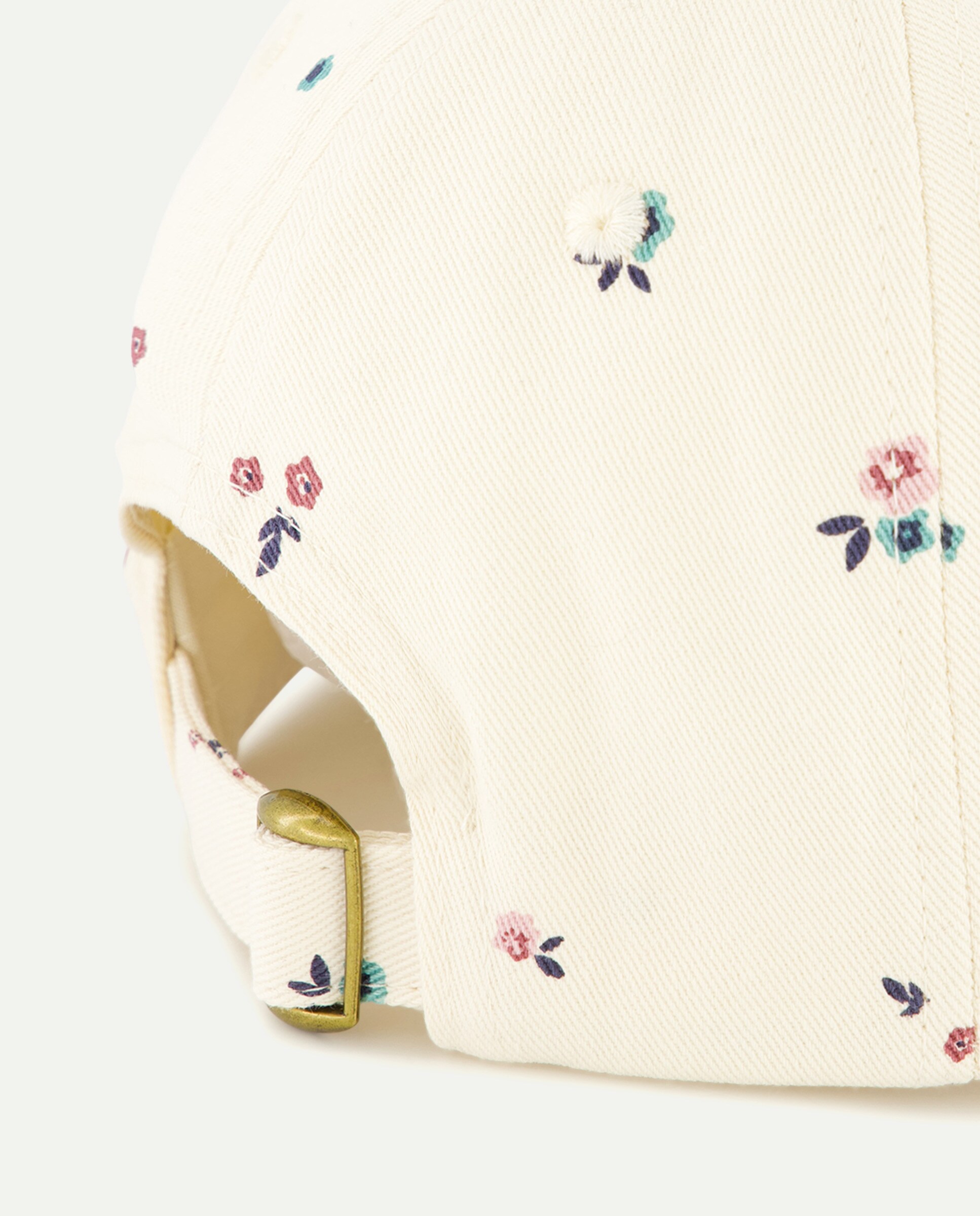 Boné com All Over Print Floral Bege-2