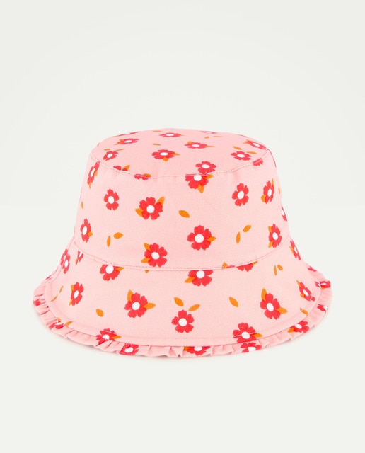 Imagem 0 de Chapéu Bucket de Bebé com Estampado Floral e Rebordo Especial