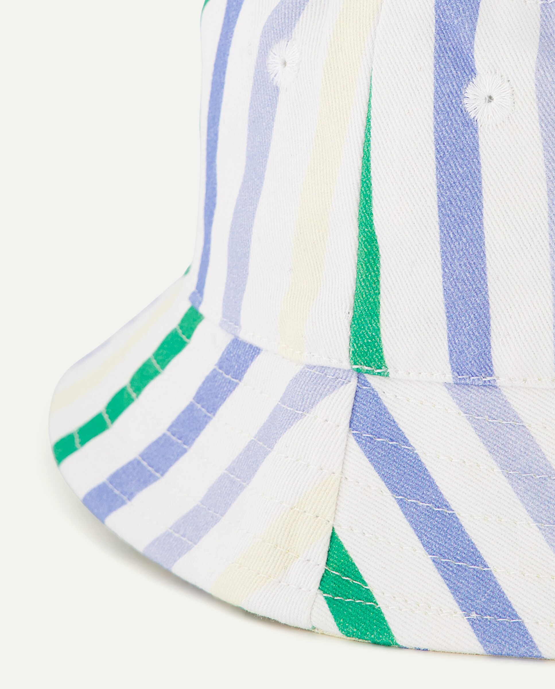 Chapéu Bucket Reversível de Bebé às Riscas Multicolor-2