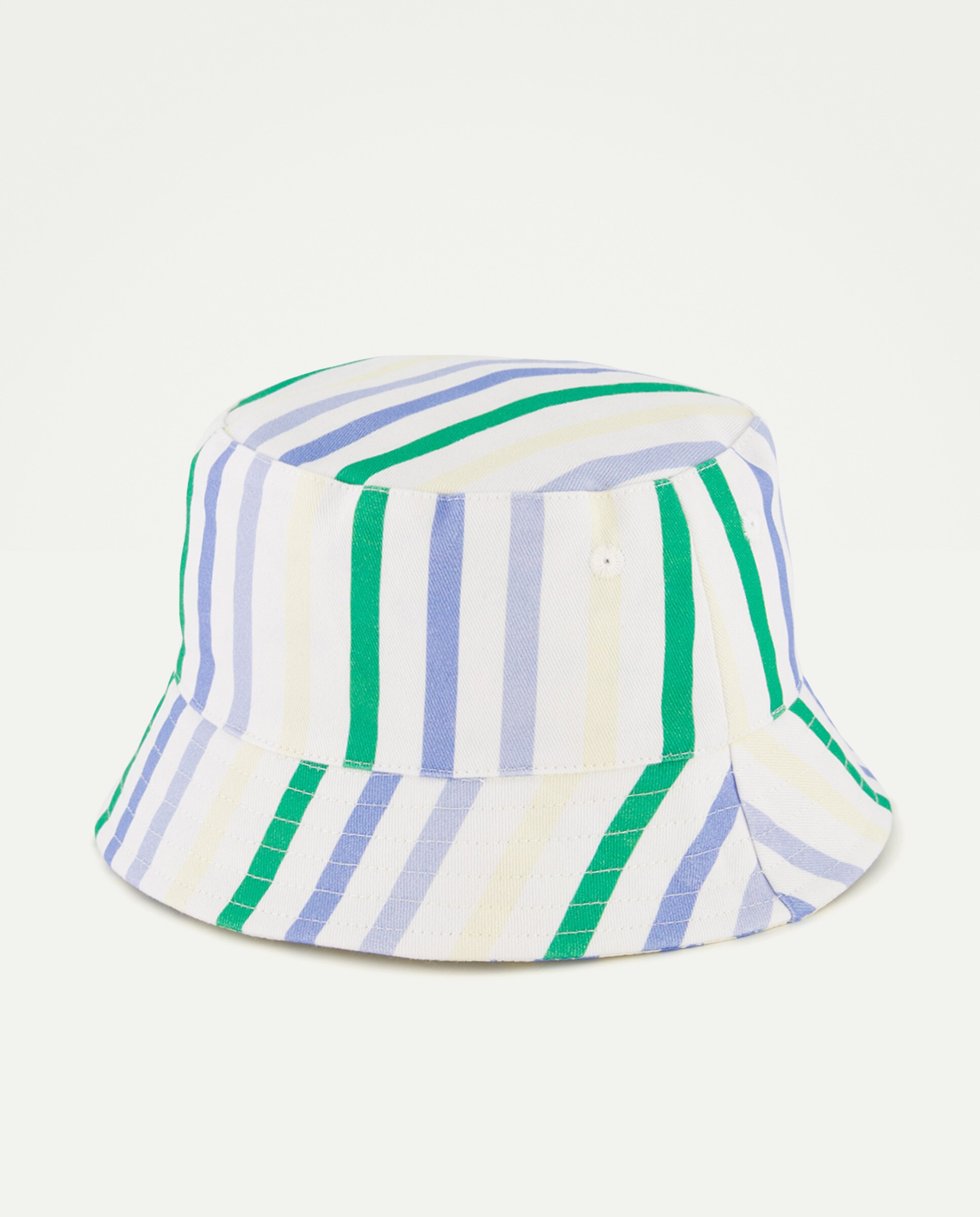 Chapéu Bucket Reversível de Bebé às Riscas Multicolor-1