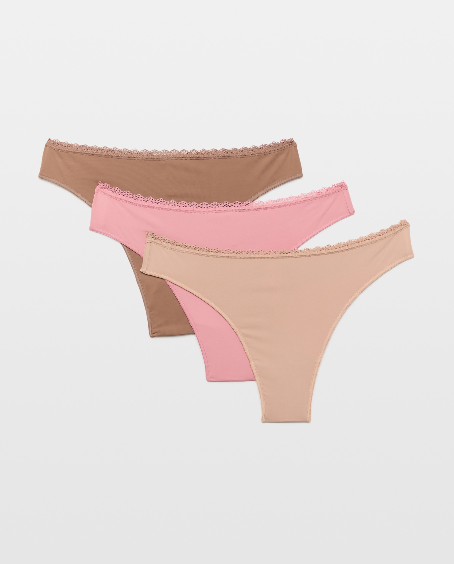 Pack de 3 Cuecas com Detalhe de Elástico 790 Bronze-3
