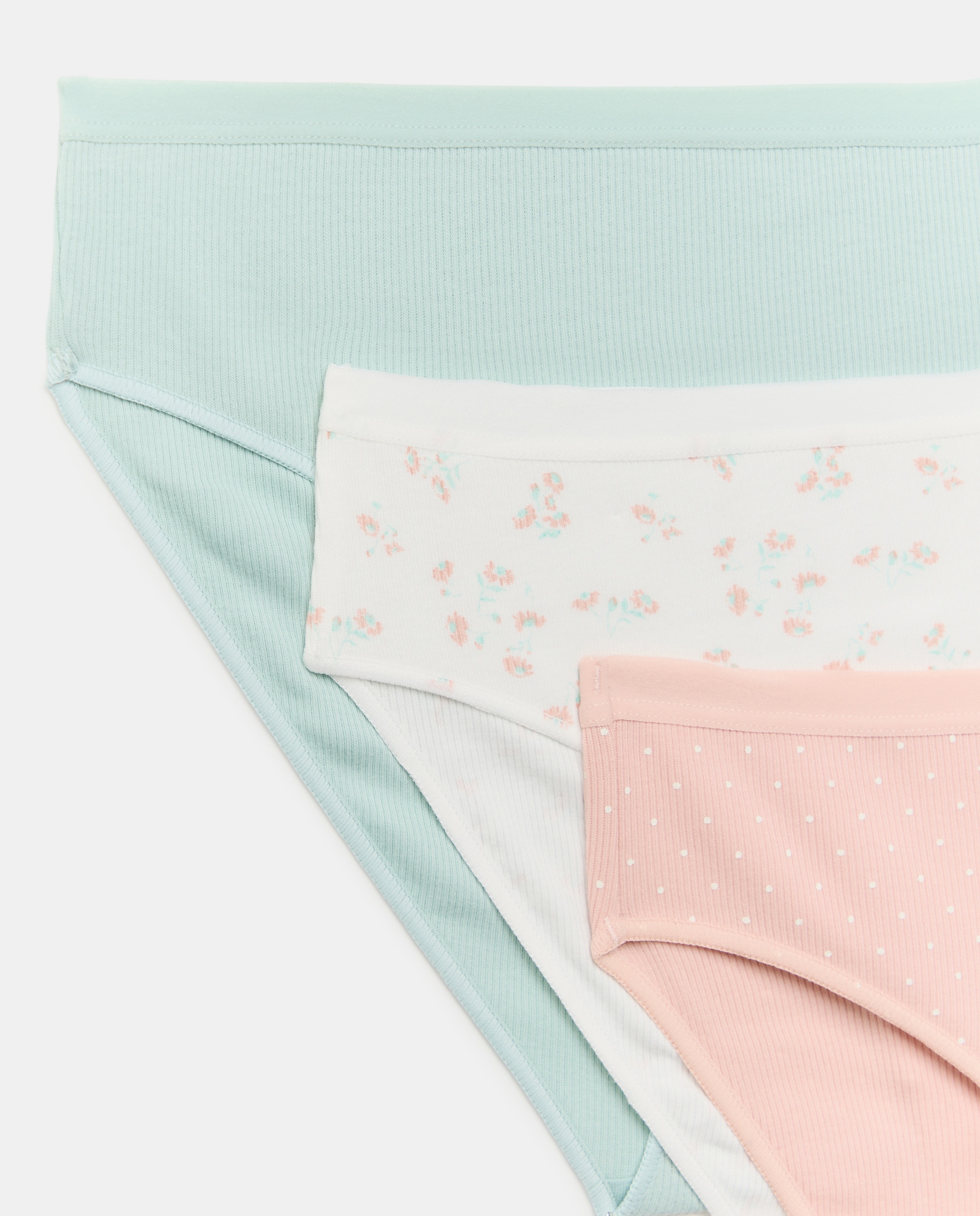 Pack de 3 Cuecas com Estampado Floral Rosa-4