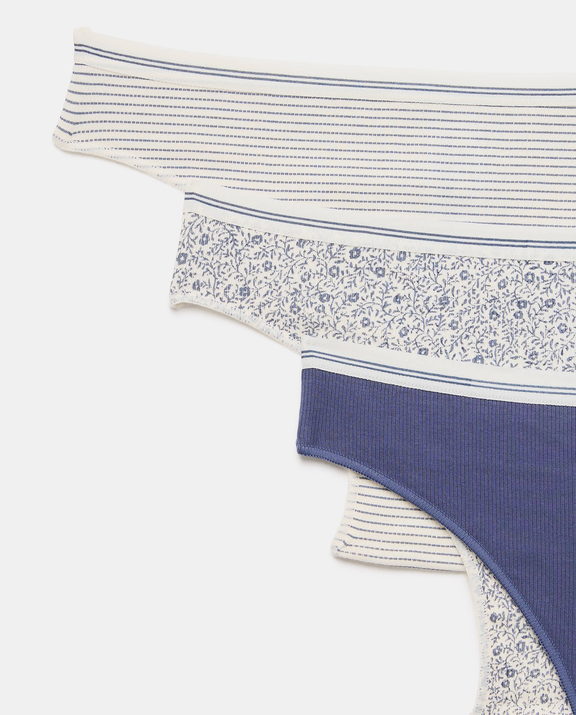 Pack de 3 Tangas com Textura Azul-marinho-4