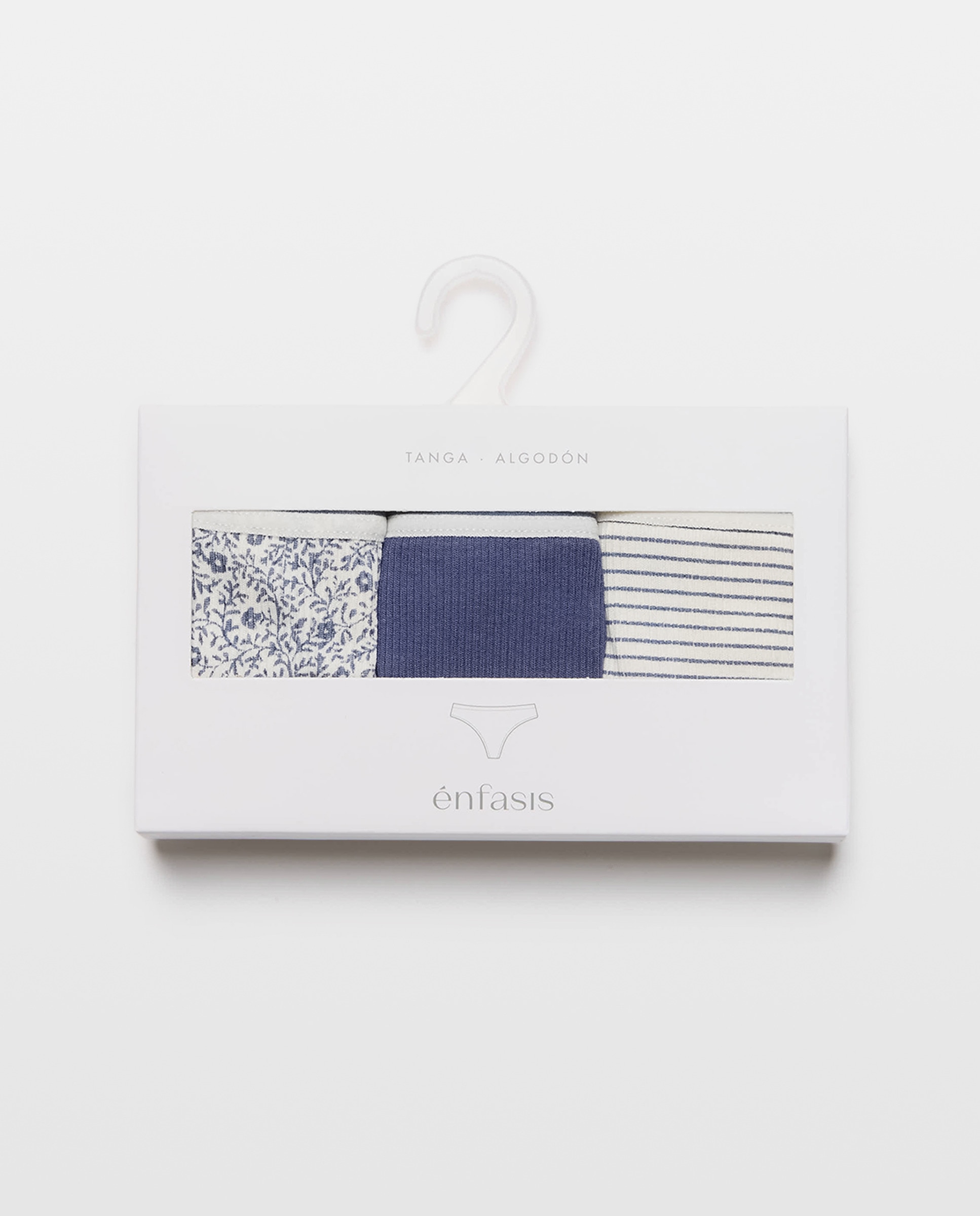 Pack de 3 Tangas com Textura Azul-marinho-6