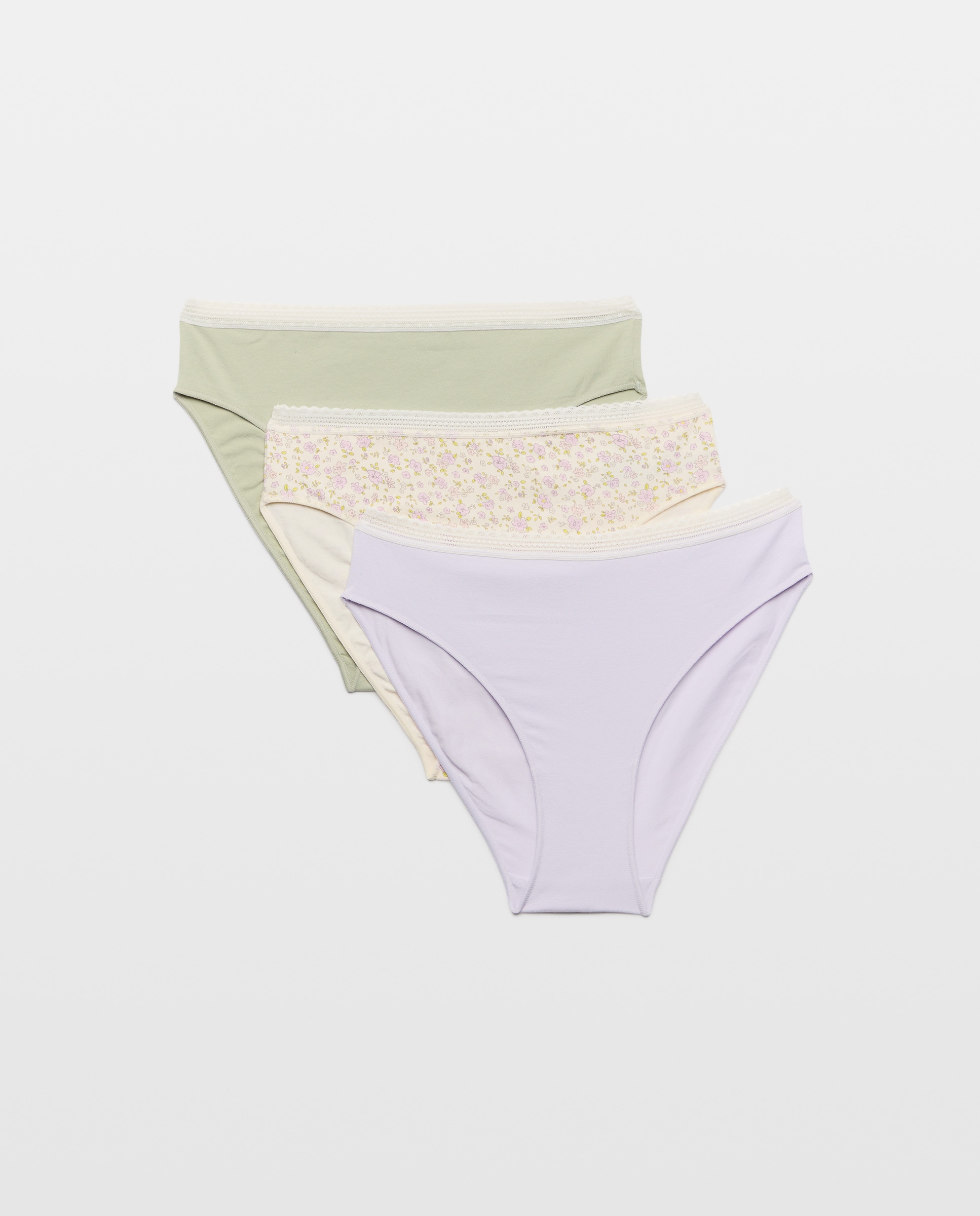 Pack de 3 Cuecas com Detalhe de Elástico Multicolor-3