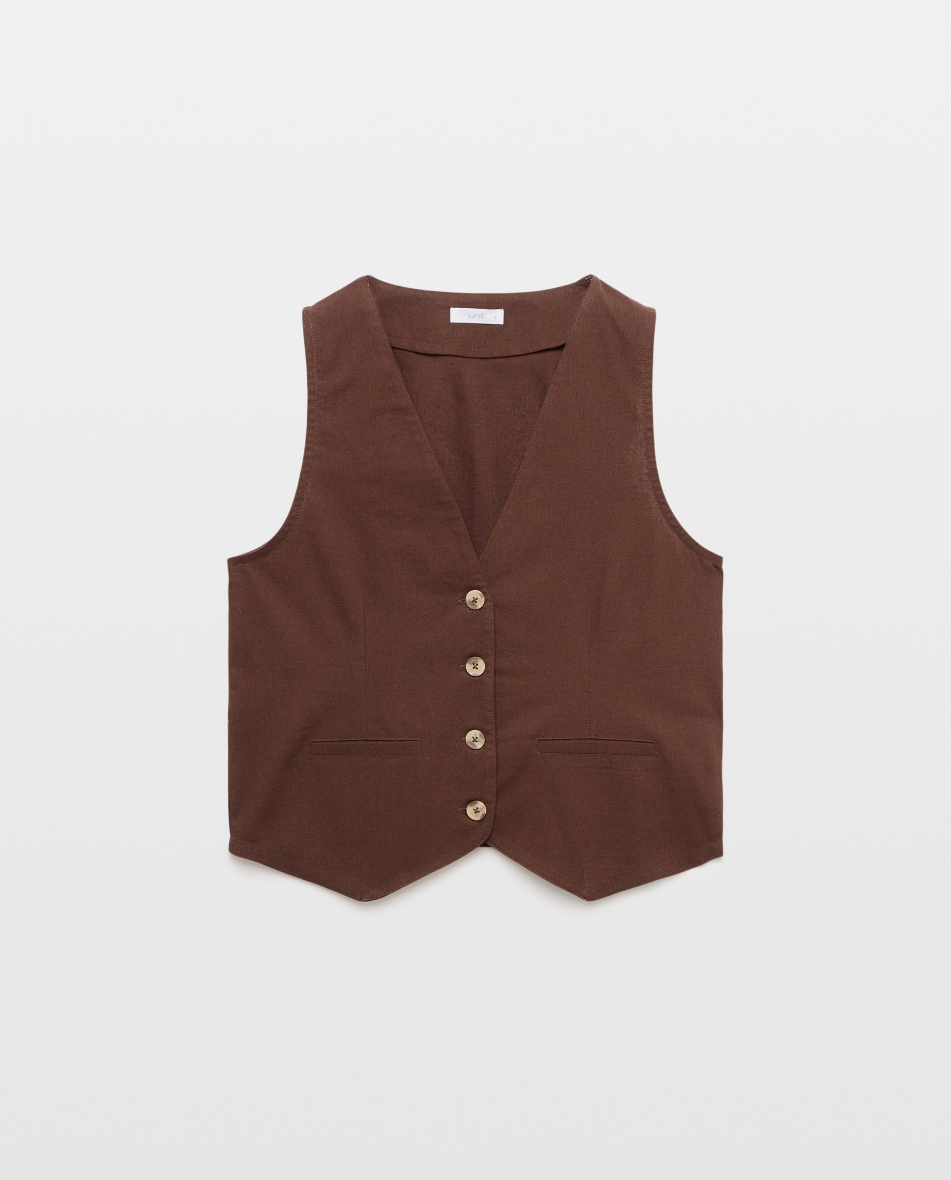 Chaleco de mujer total look Chocolate-4