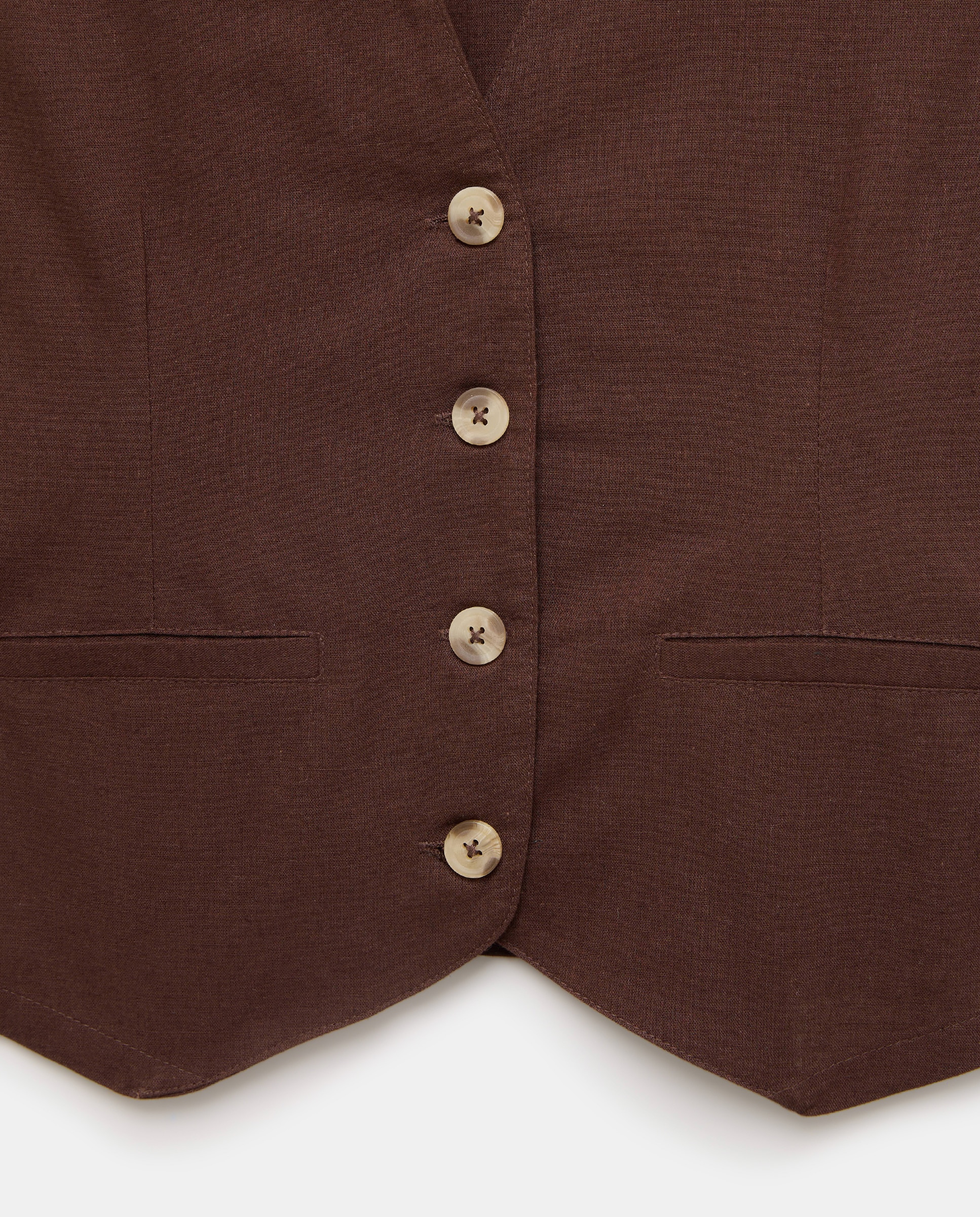 Chaleco de mujer total look Chocolate-5