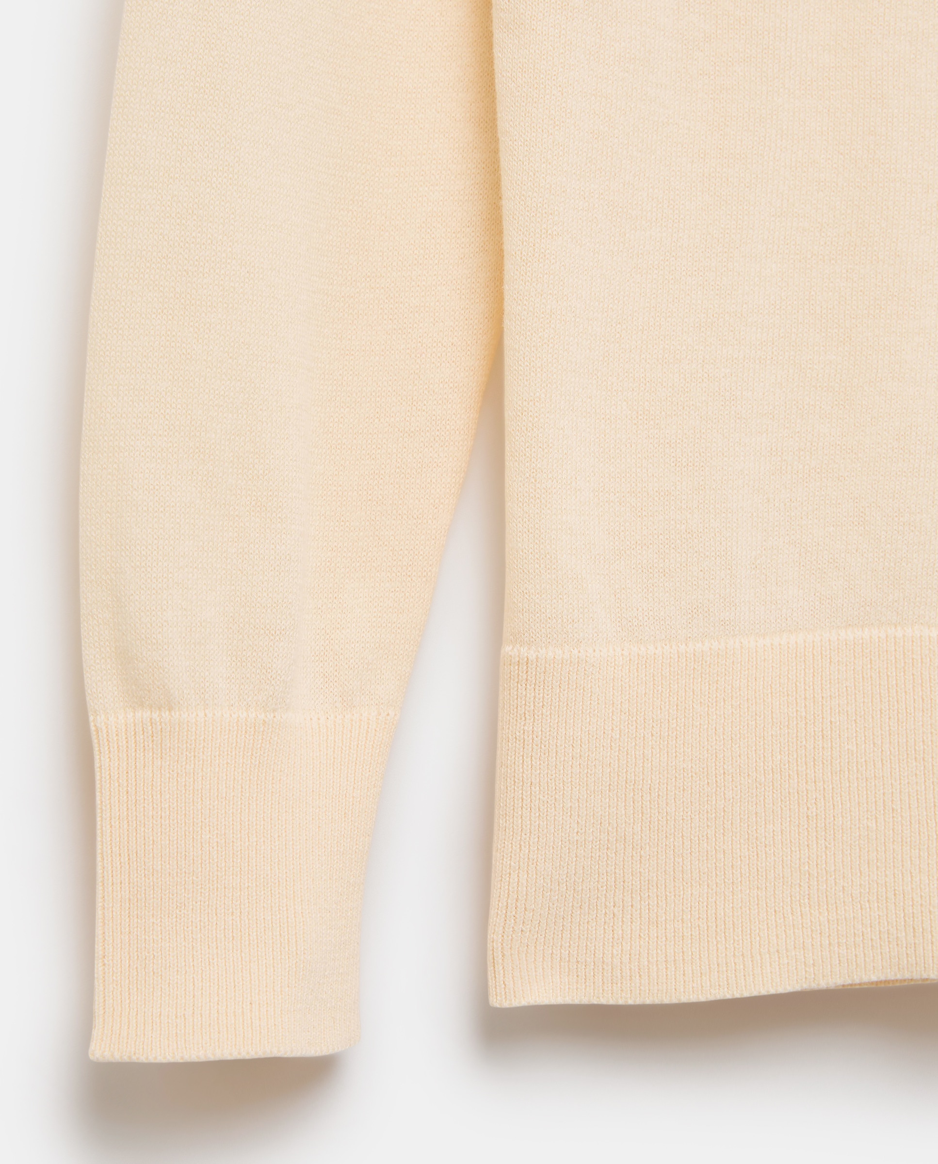 Jersey de mujer de algodón fino cuello caja 310 Amarillo claro-5