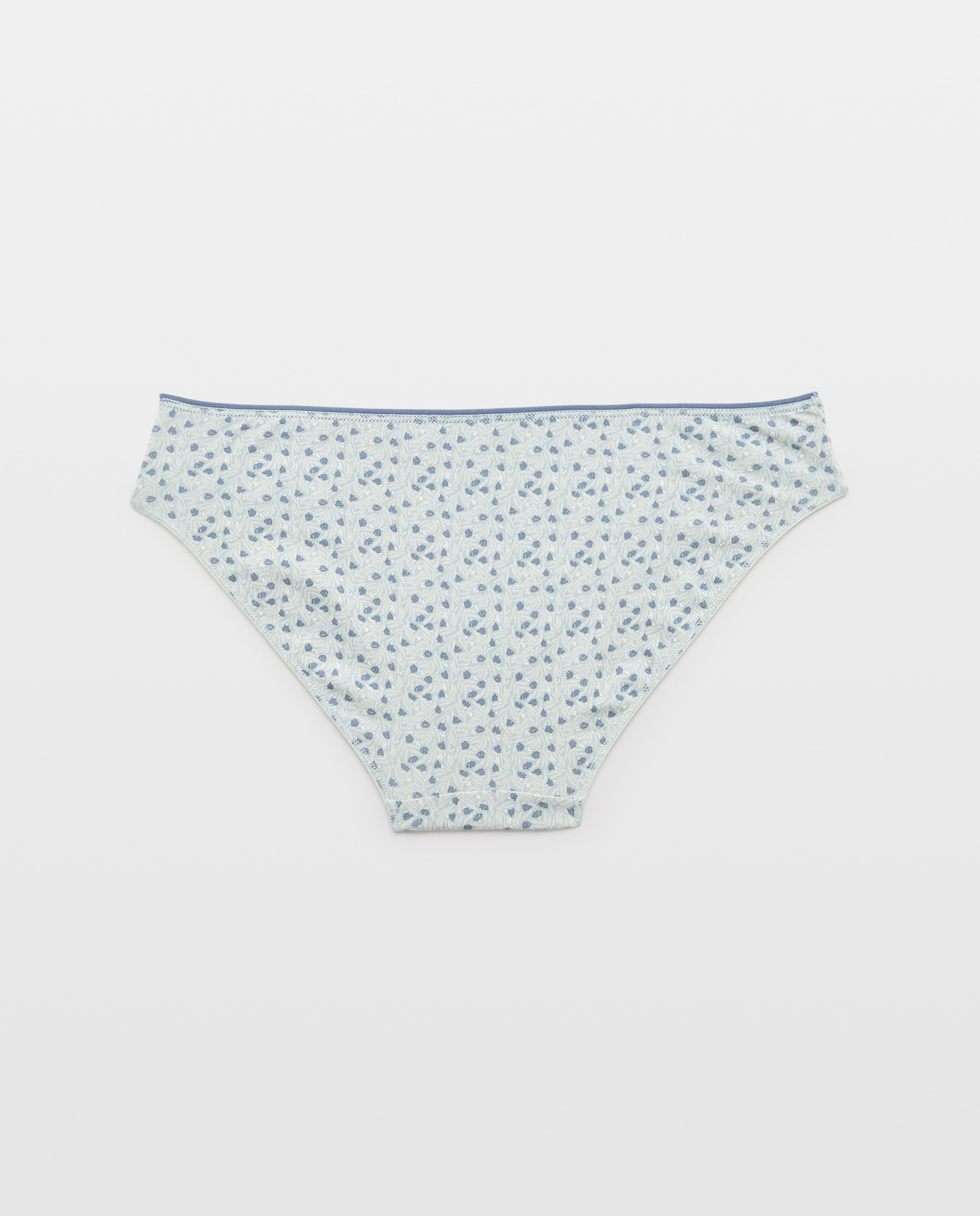 Pack 5 bragas de mujer algodón estampadas 400 Azul-5
