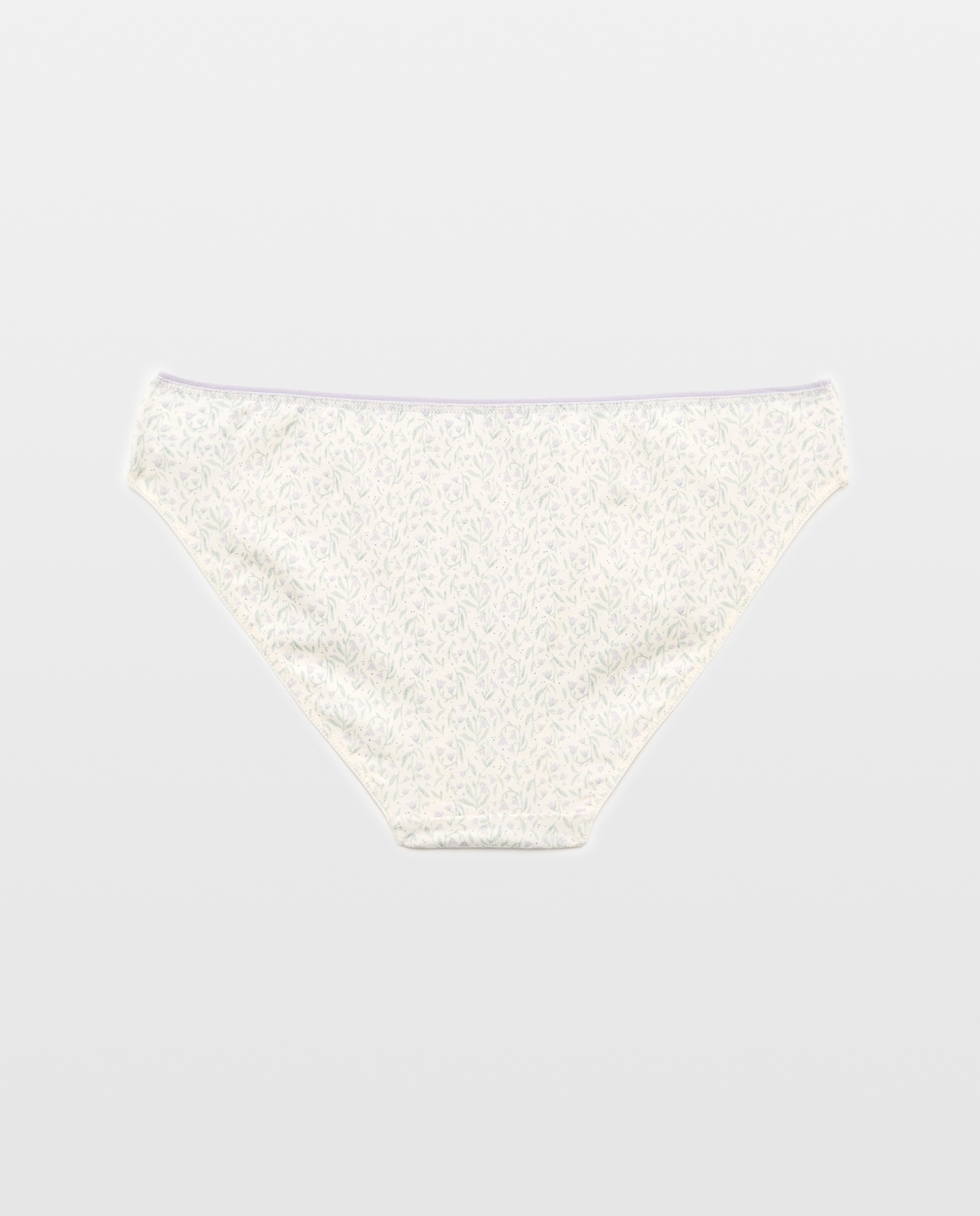 Pack 5 bragas de mujer algodón estampadas 284 Lila-5