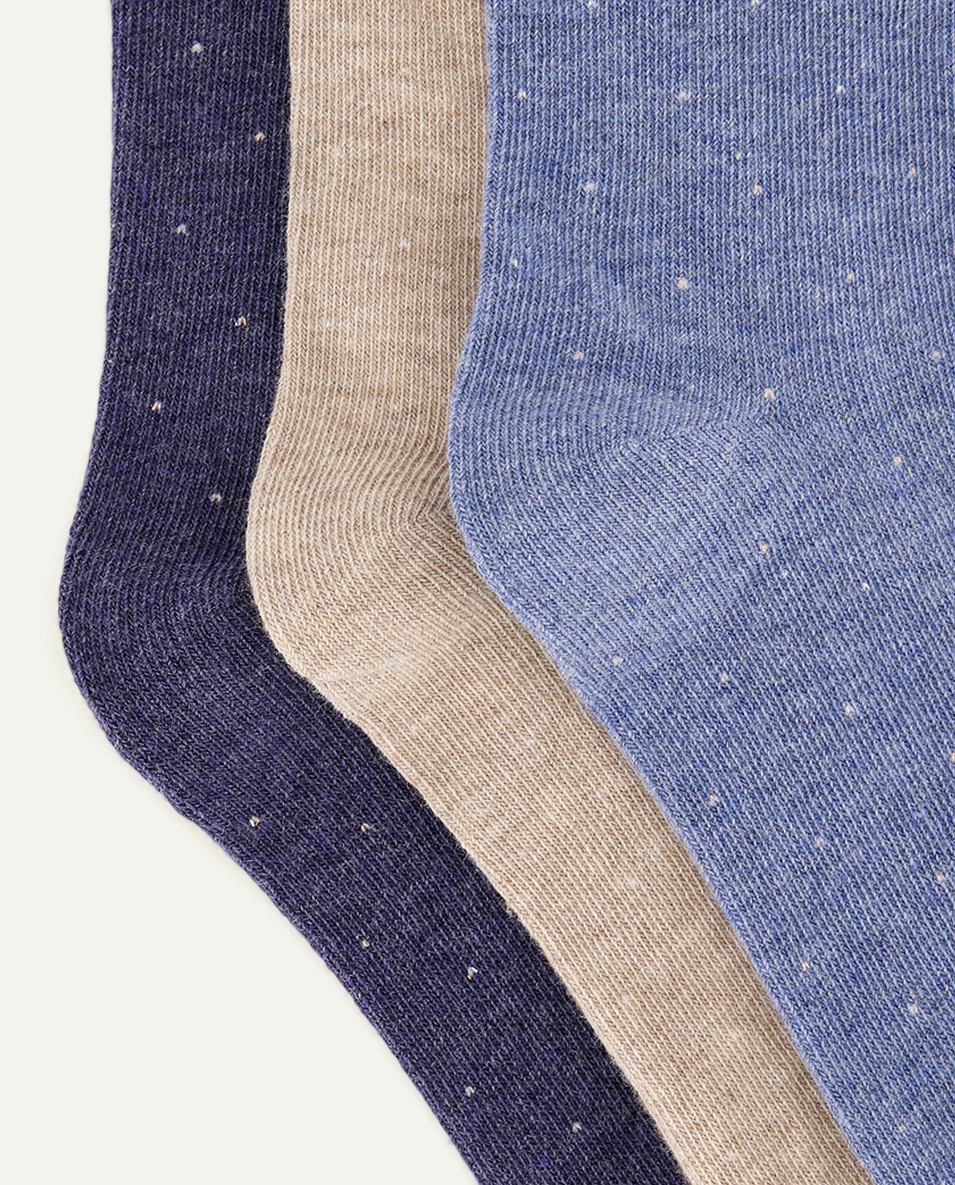 Pack 3 calcetines de mujer estampados Azul marino-2