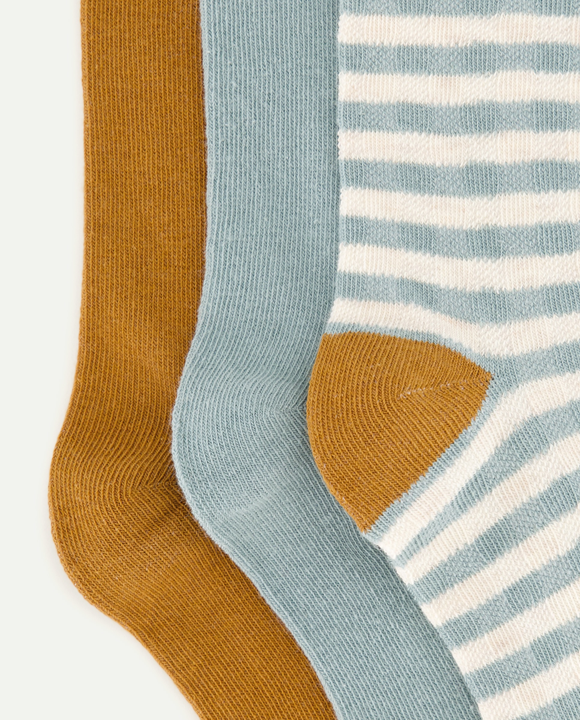 Pack 3 calcetines de mujer estampados 450 Turquesa-2