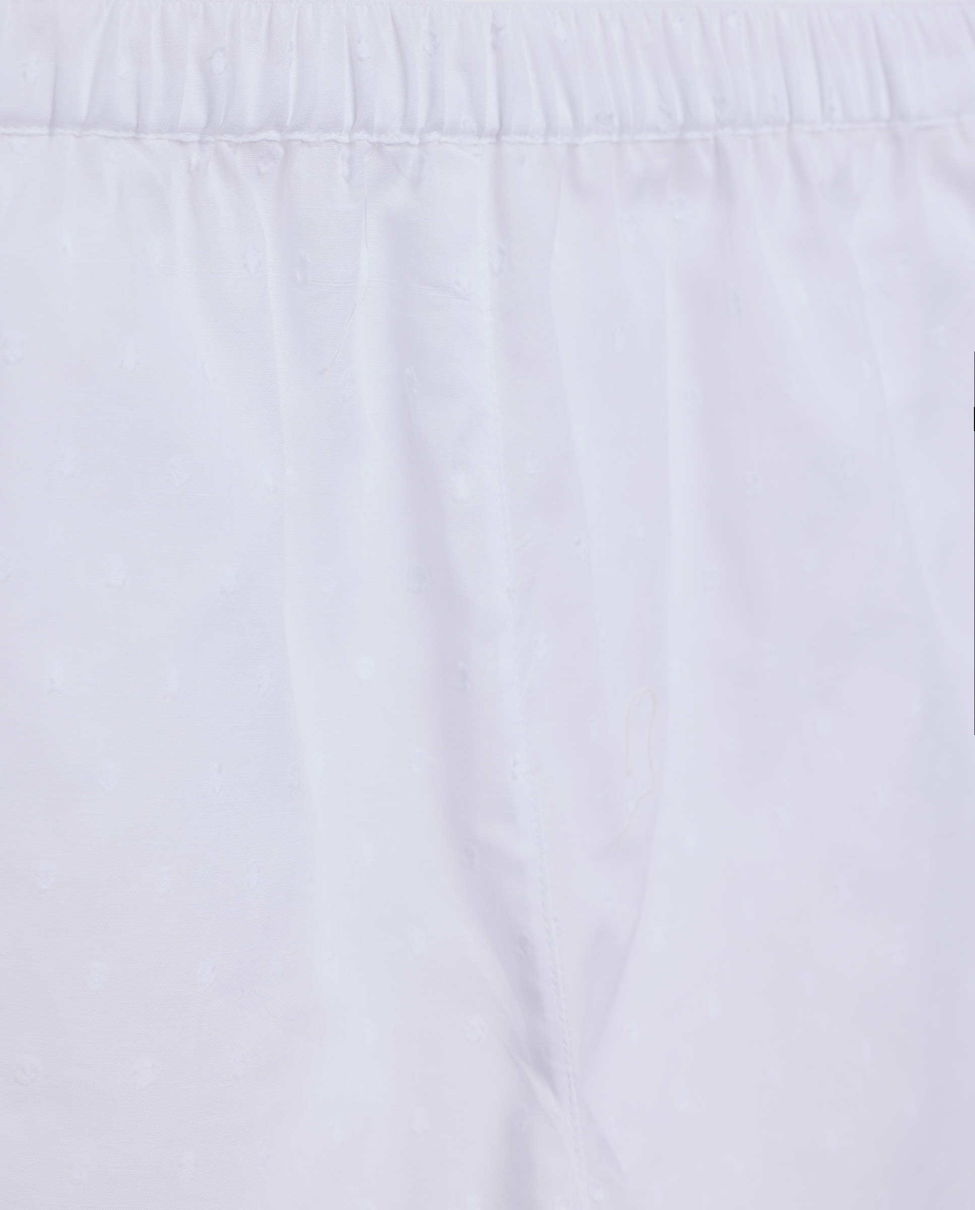 Pijama mujer algodón chambray plumeti Blanco-4