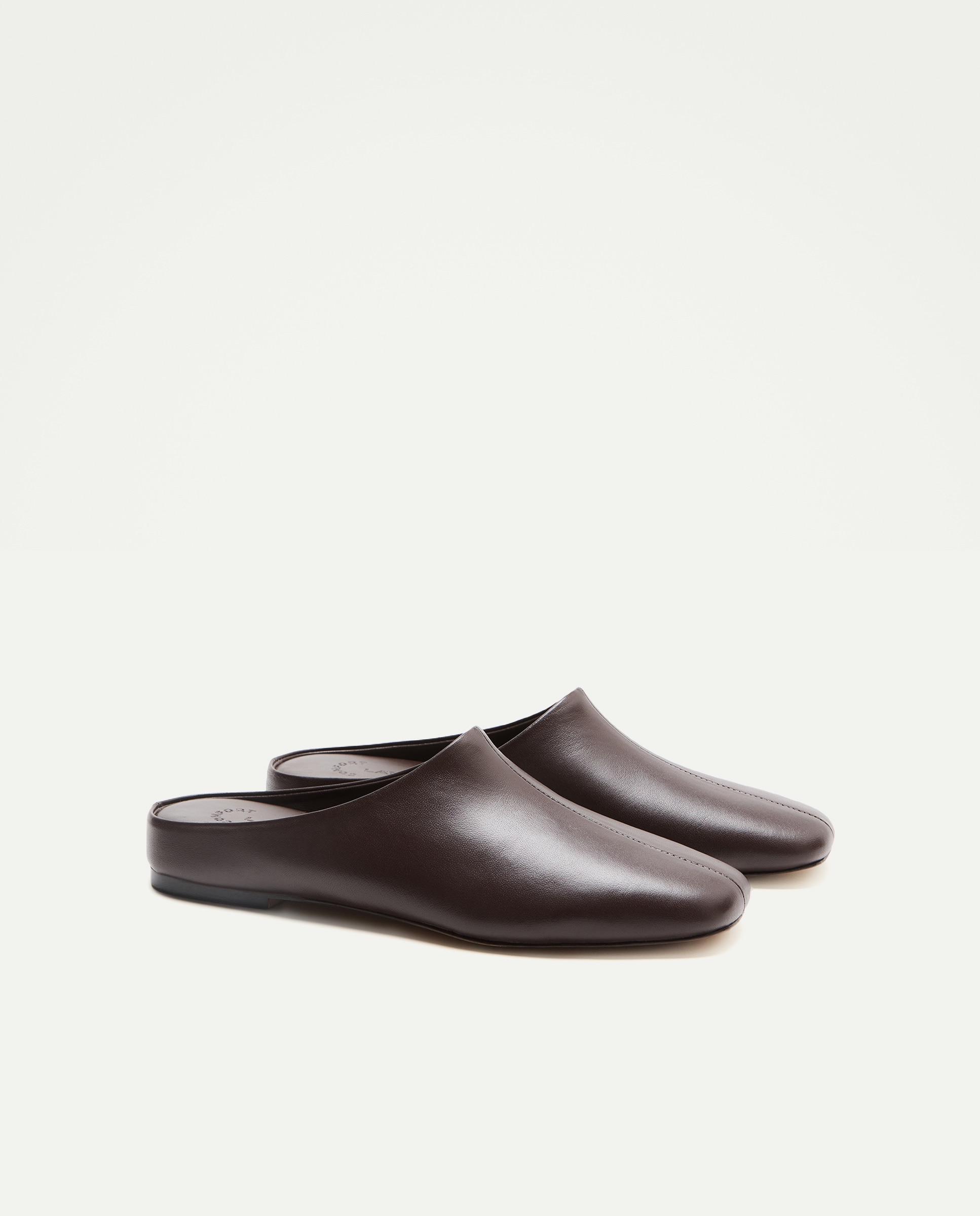 Chinelos de Quarto em Pele Verão Castanho-2