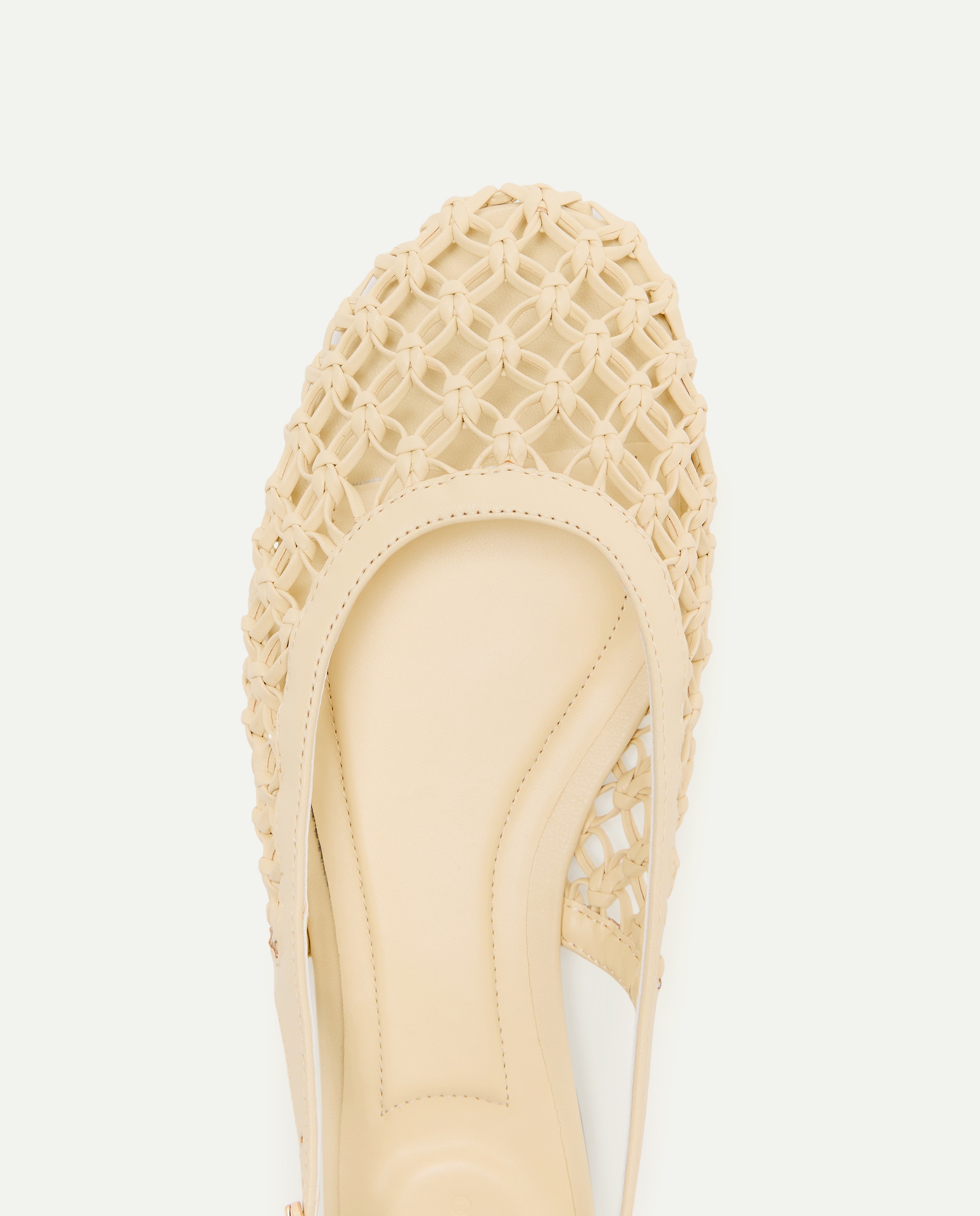 Sapatos Rasos Tipo Mules 310 Amarelo Claro-4