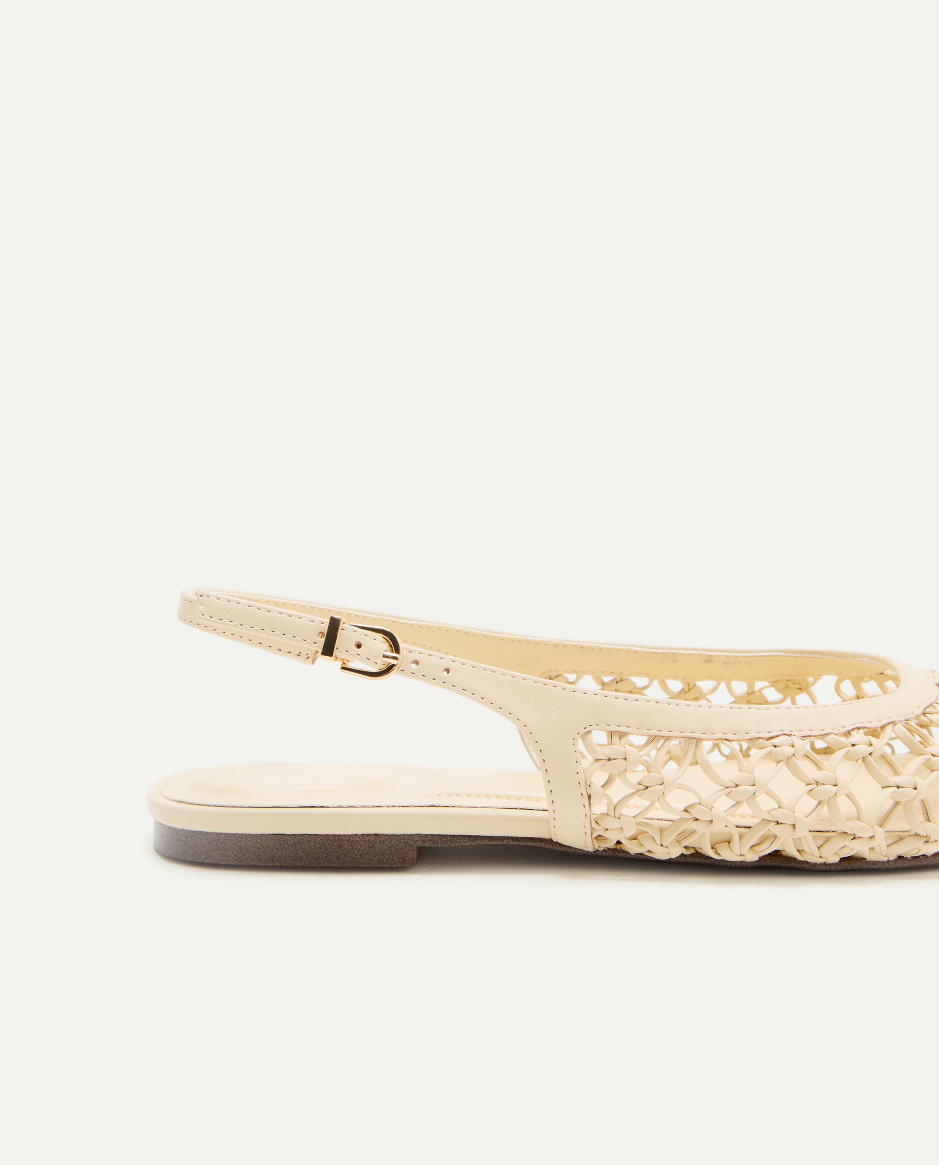 Sapatos Rasos Tipo Mules 310 Amarelo Claro-5