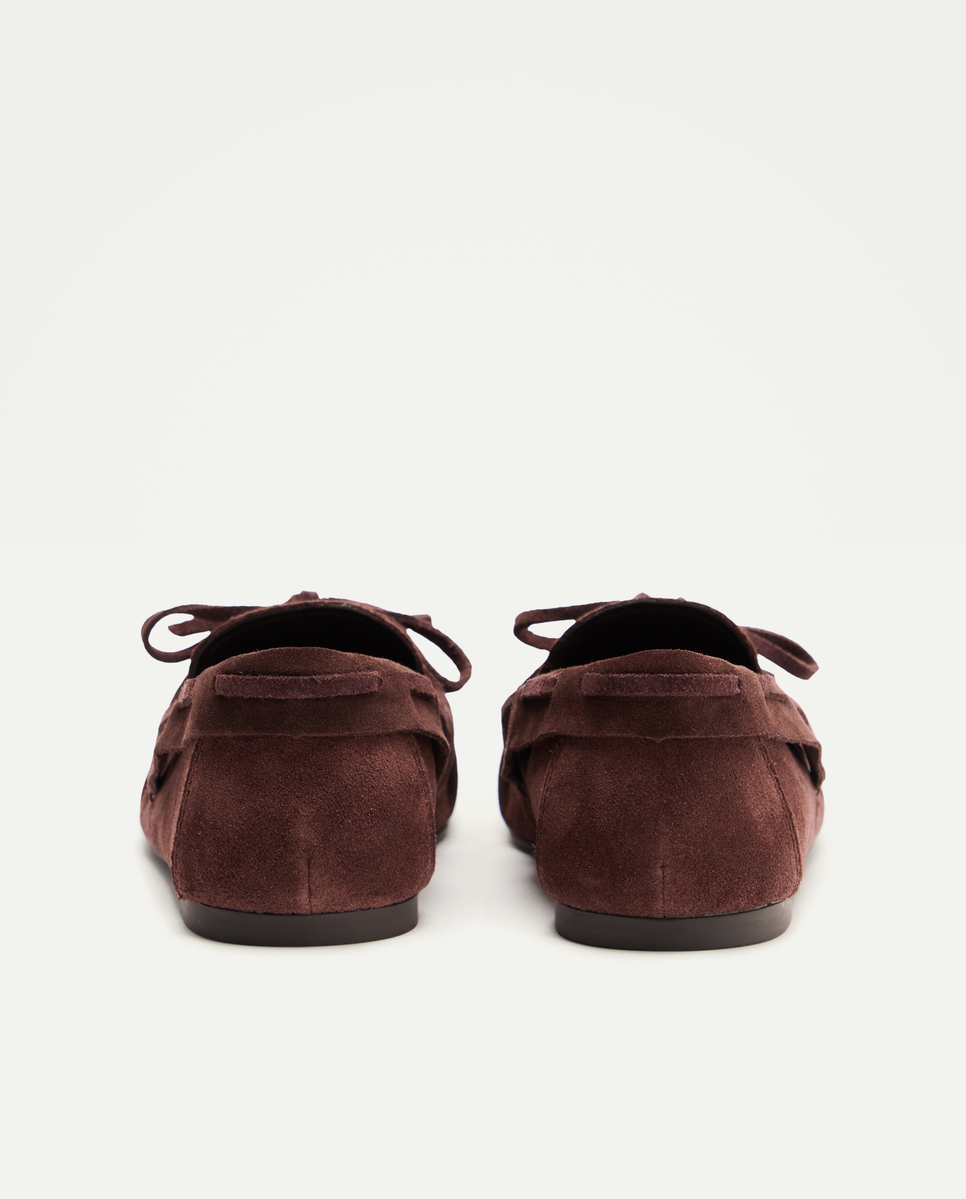 Sapatos Rasos com Efeito Enrugado Chocolate-3