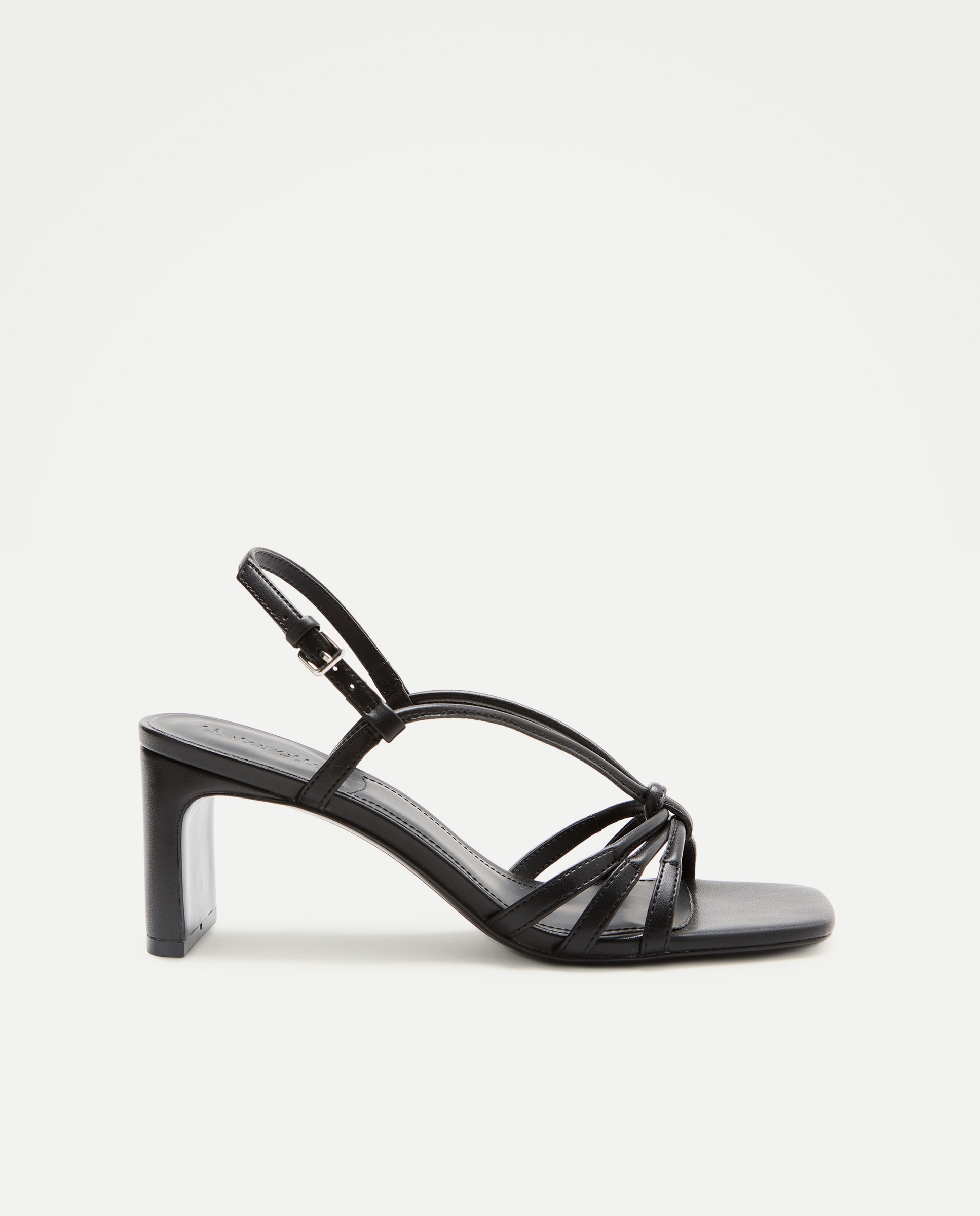 Imagem 0 de Sandálias de Salto com Pala de Tiras com Nó