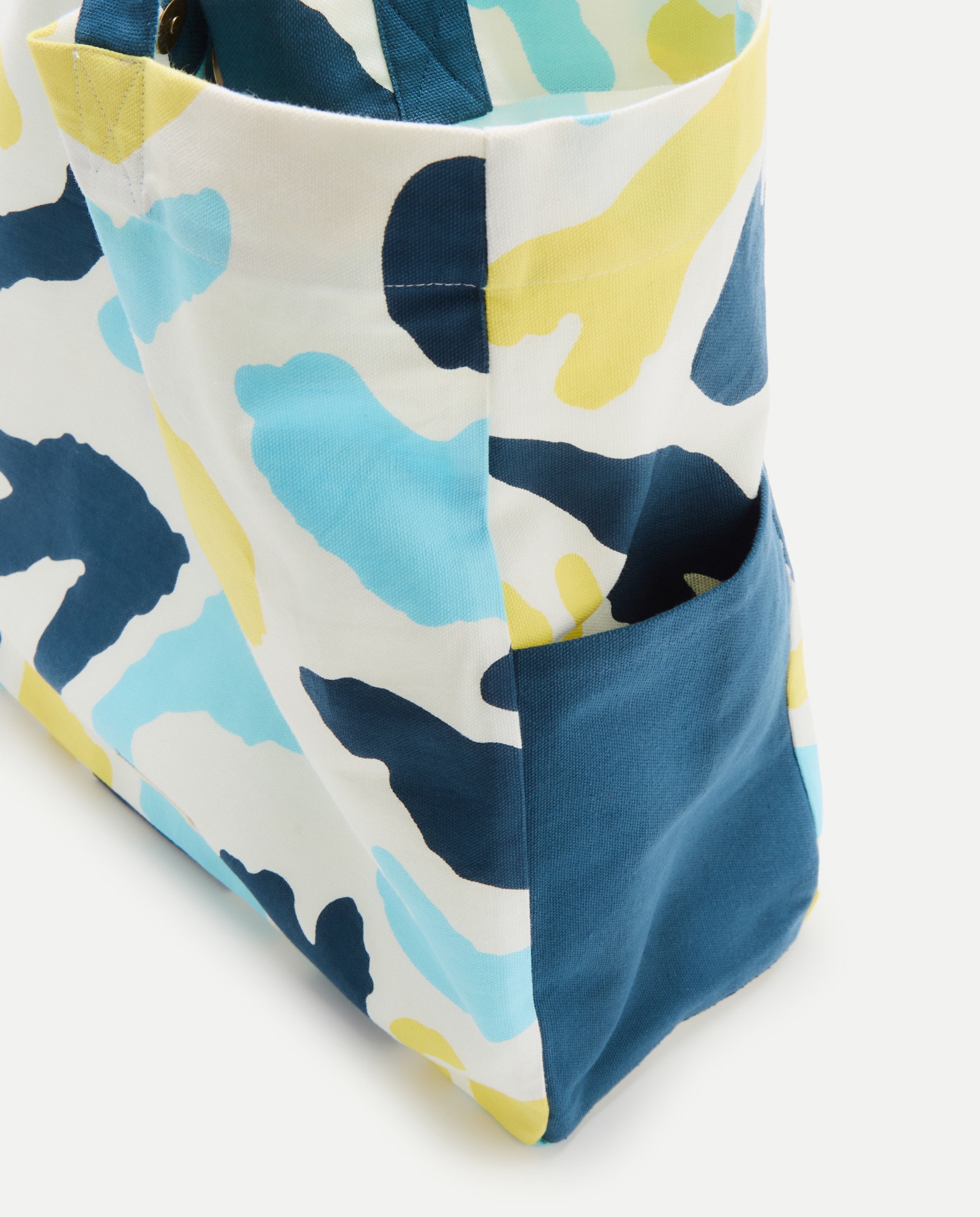 Saco de Praia com Estampado de Manchas 400 Azul-3