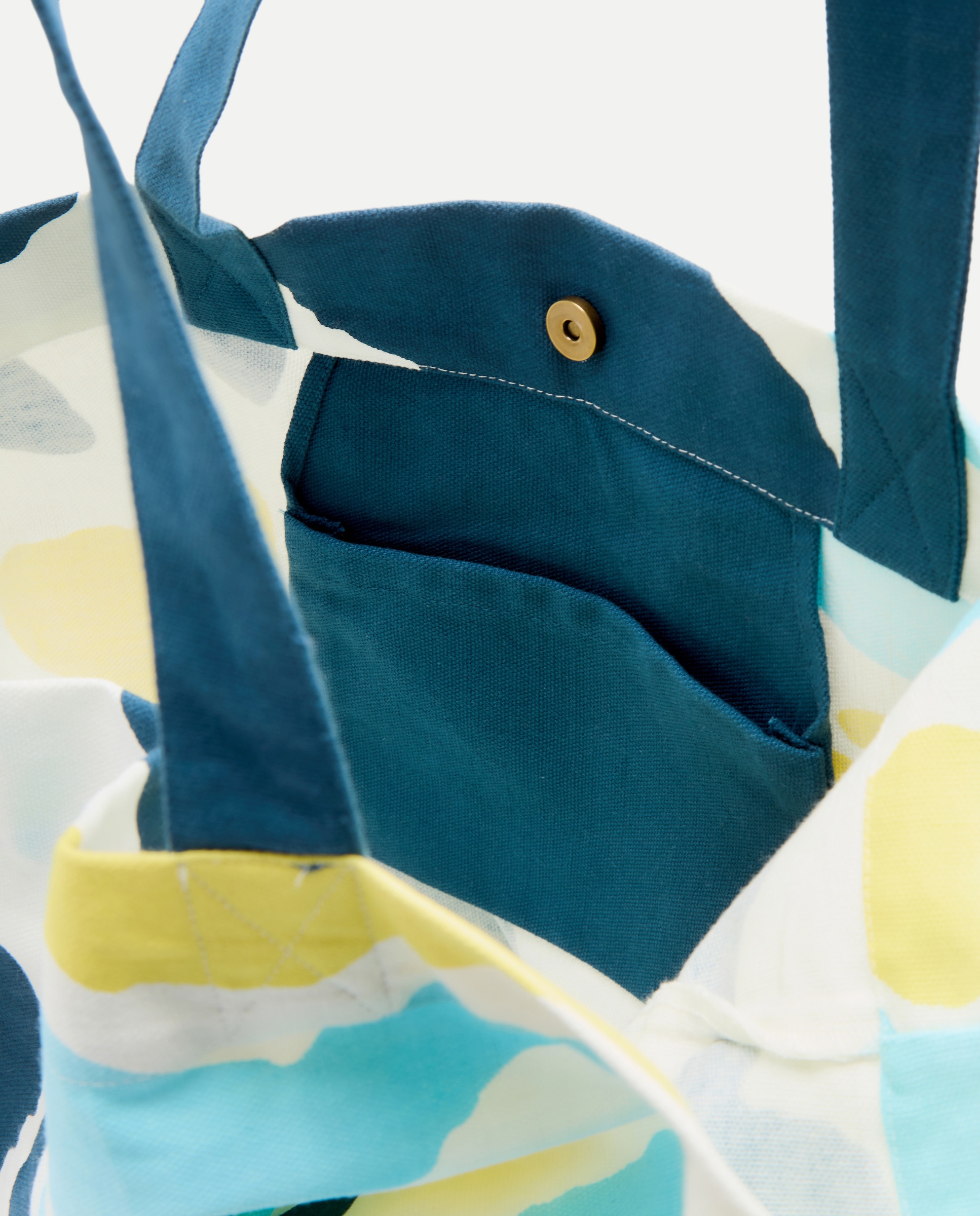 Saco de Praia com Estampado de Manchas 400 Azul-4