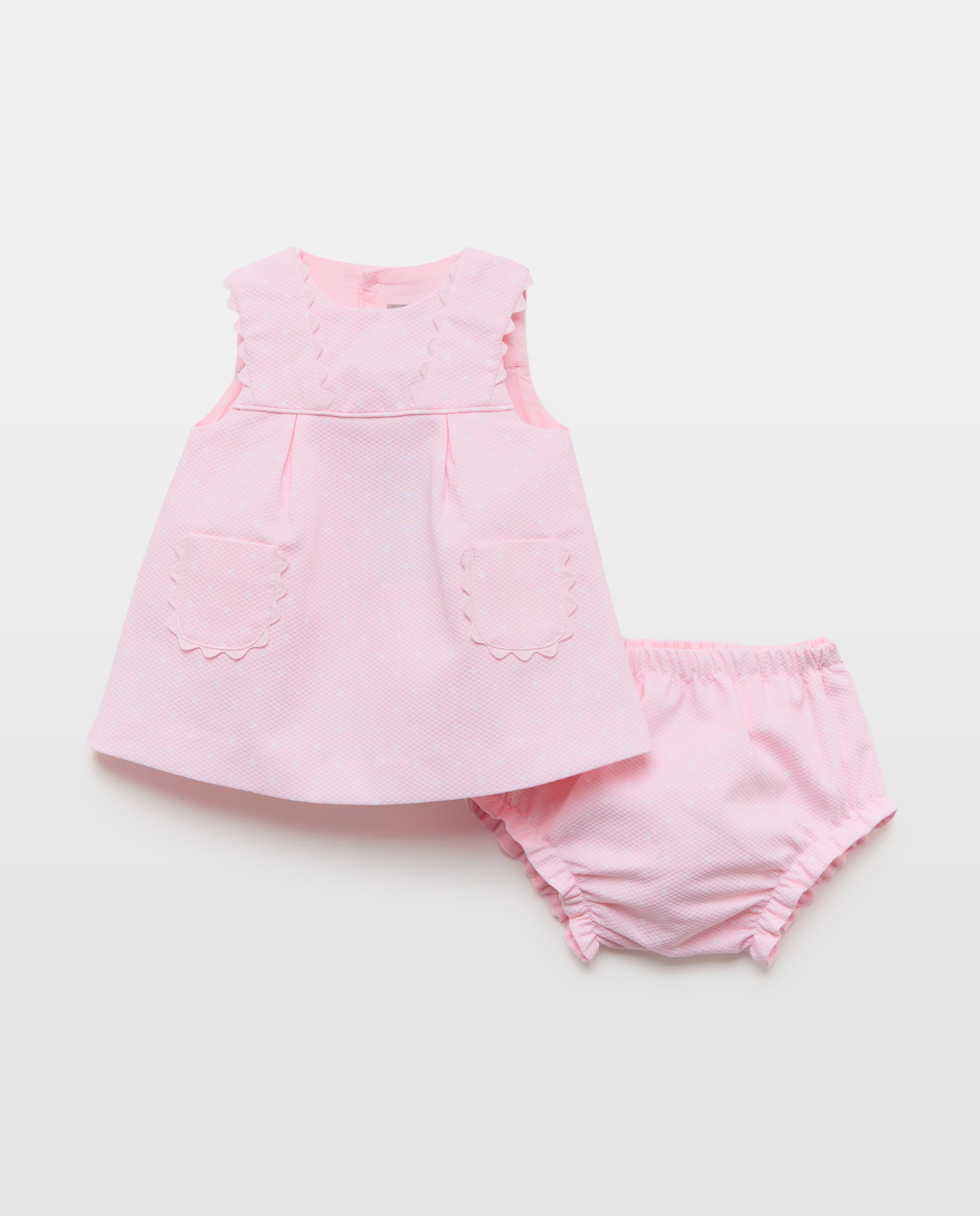 Imagem 0 de Jardineiras Piqué de Bebé com Bolso