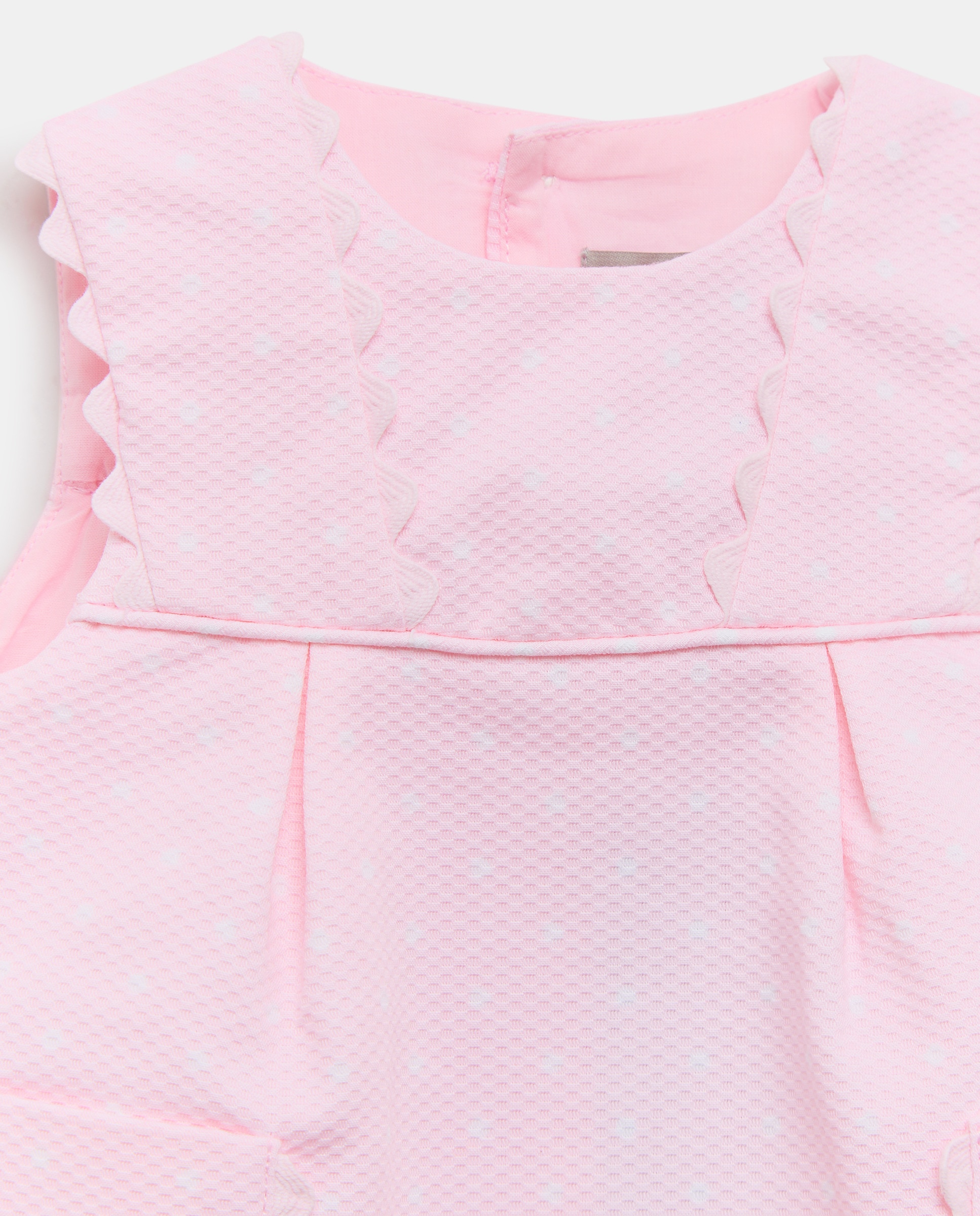 Jardineiras Piqué de Bebé com Bolso Coconut El Corte Inglés Rosa-3