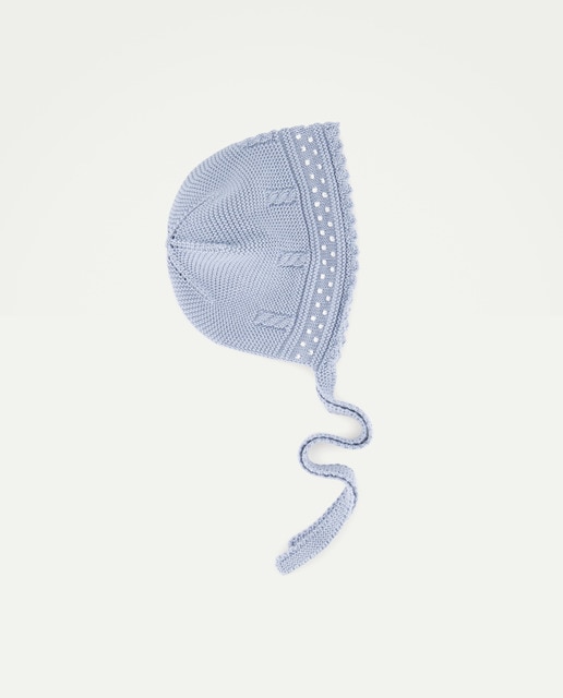 Imagen 0 de Capota tricot bodoques y ochos de bebé