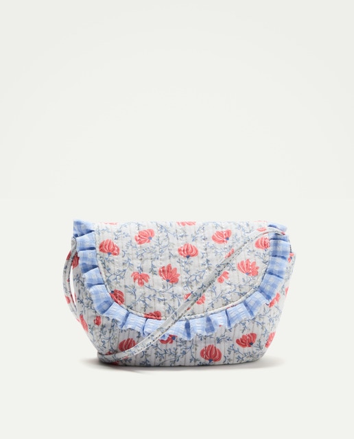 Imagem 0 de Mala em Pele com Estampado Floral