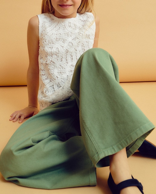 Imagen 0 de Top crochet combinado de niña