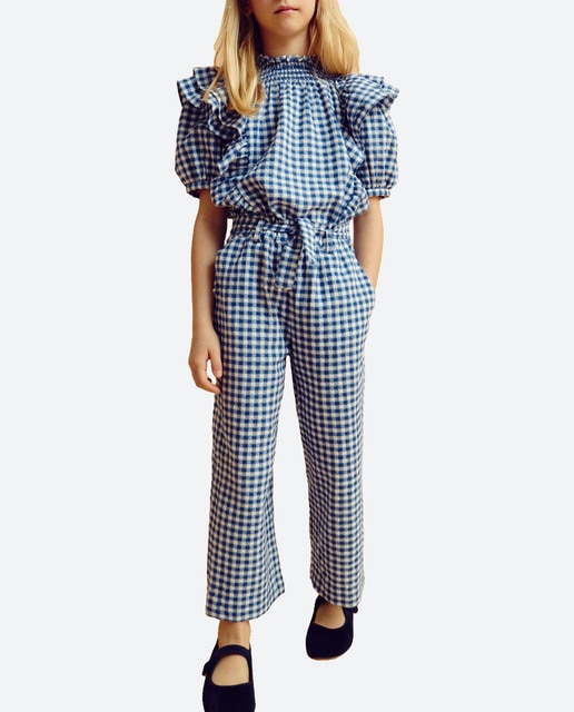 Imagen 0 de Blusa de niña manga corta smock