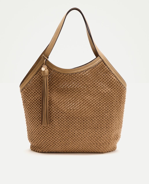 Imagem 0 de Shopper em Crochet com Pele