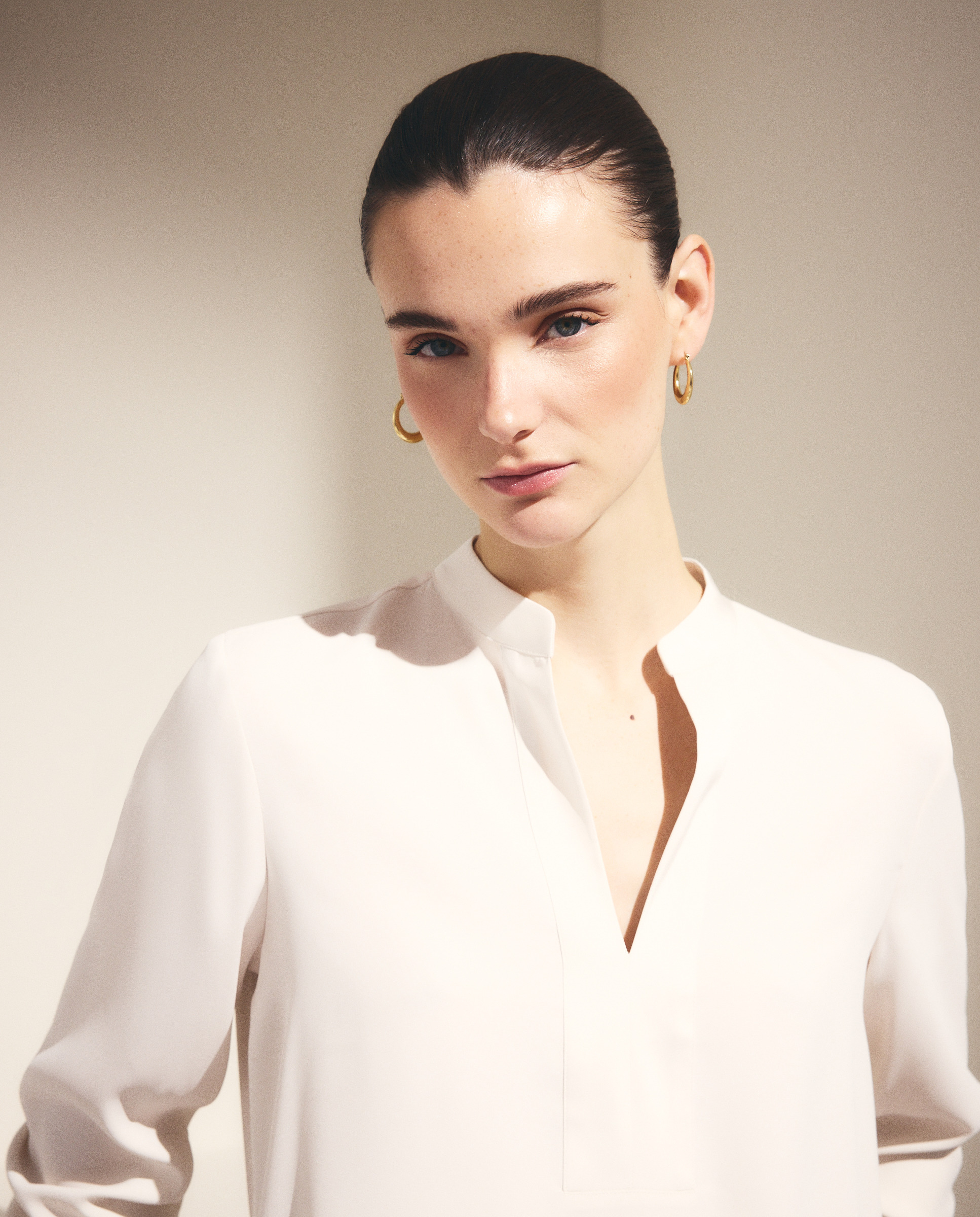 Blusa Lisa de Manga Comprida 120 Cru-4