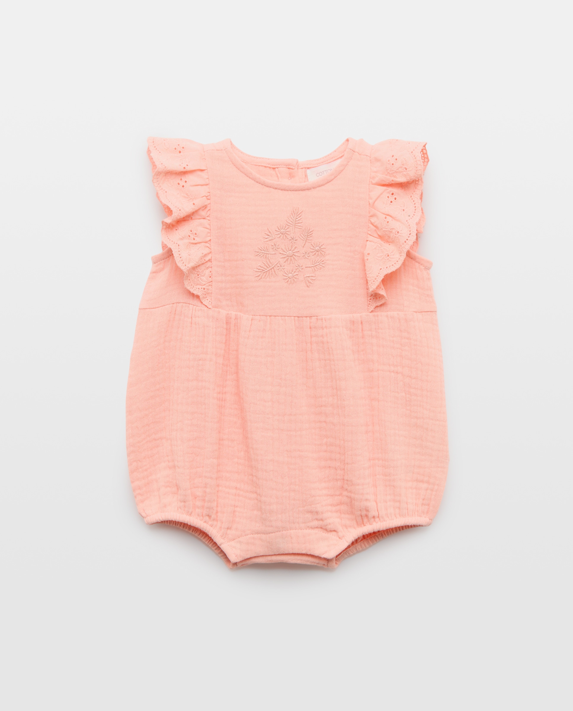 Imagem 0 de Babygrow de Chiffon de Bebé com Folho e Bordado
