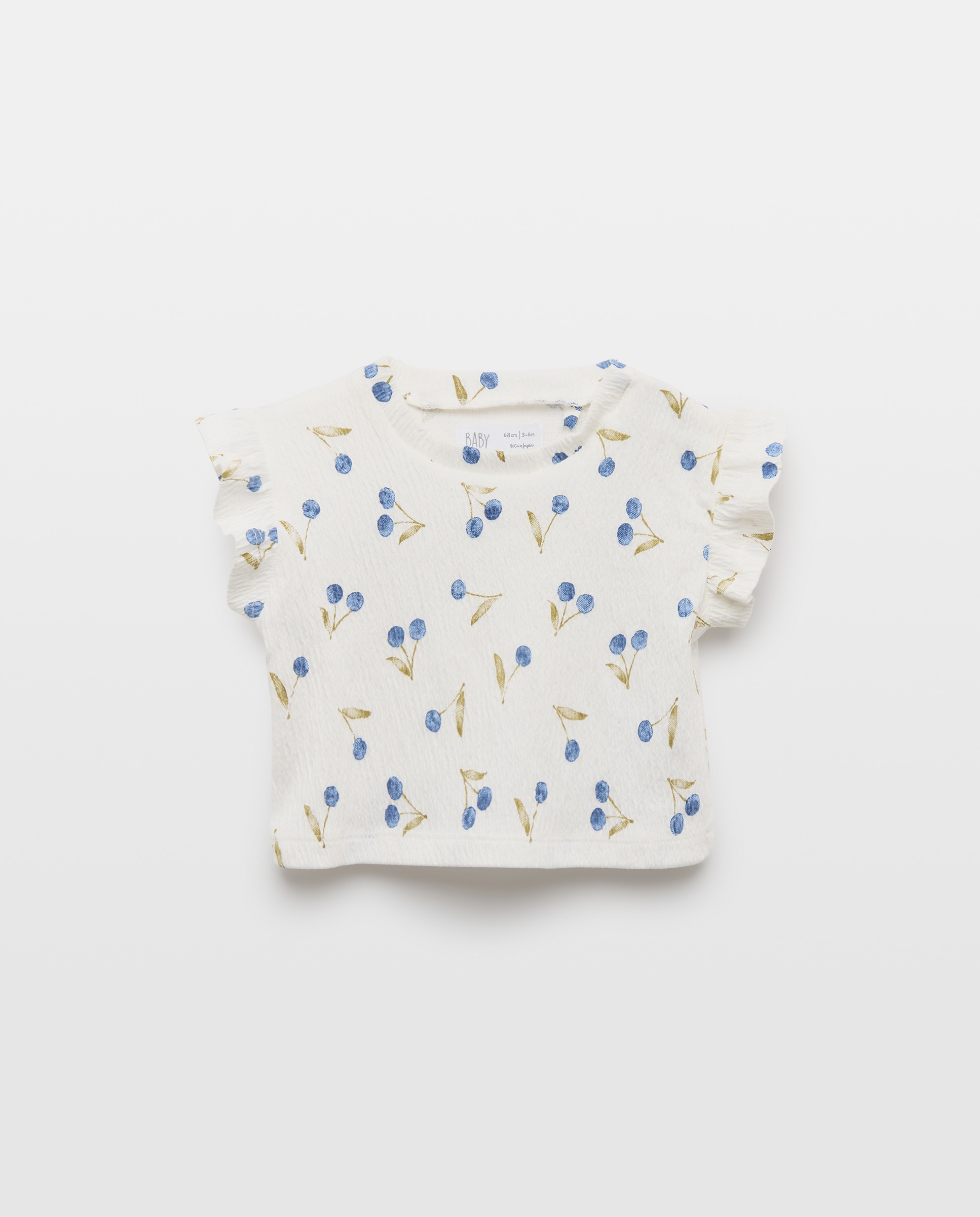 Imagem 0 de T-shirt Enrugada de Bebé com Manga Curta