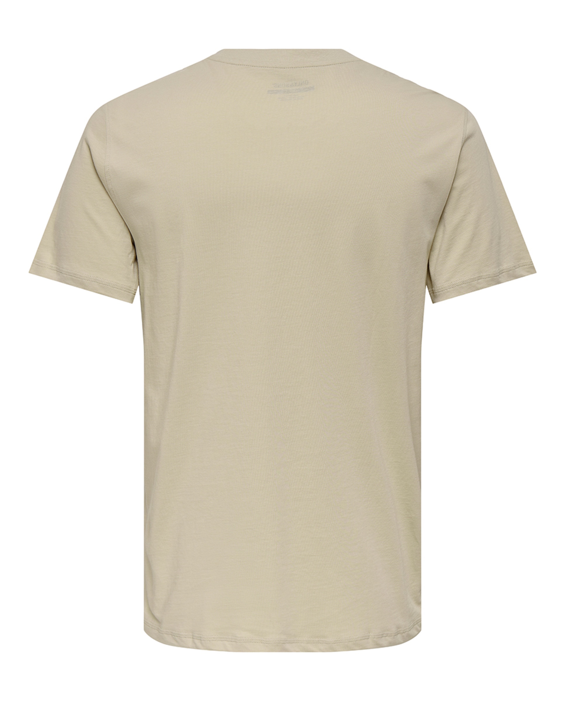 Camiseta básica de hombre manga corta - Only & Sons - Beige Beige-5