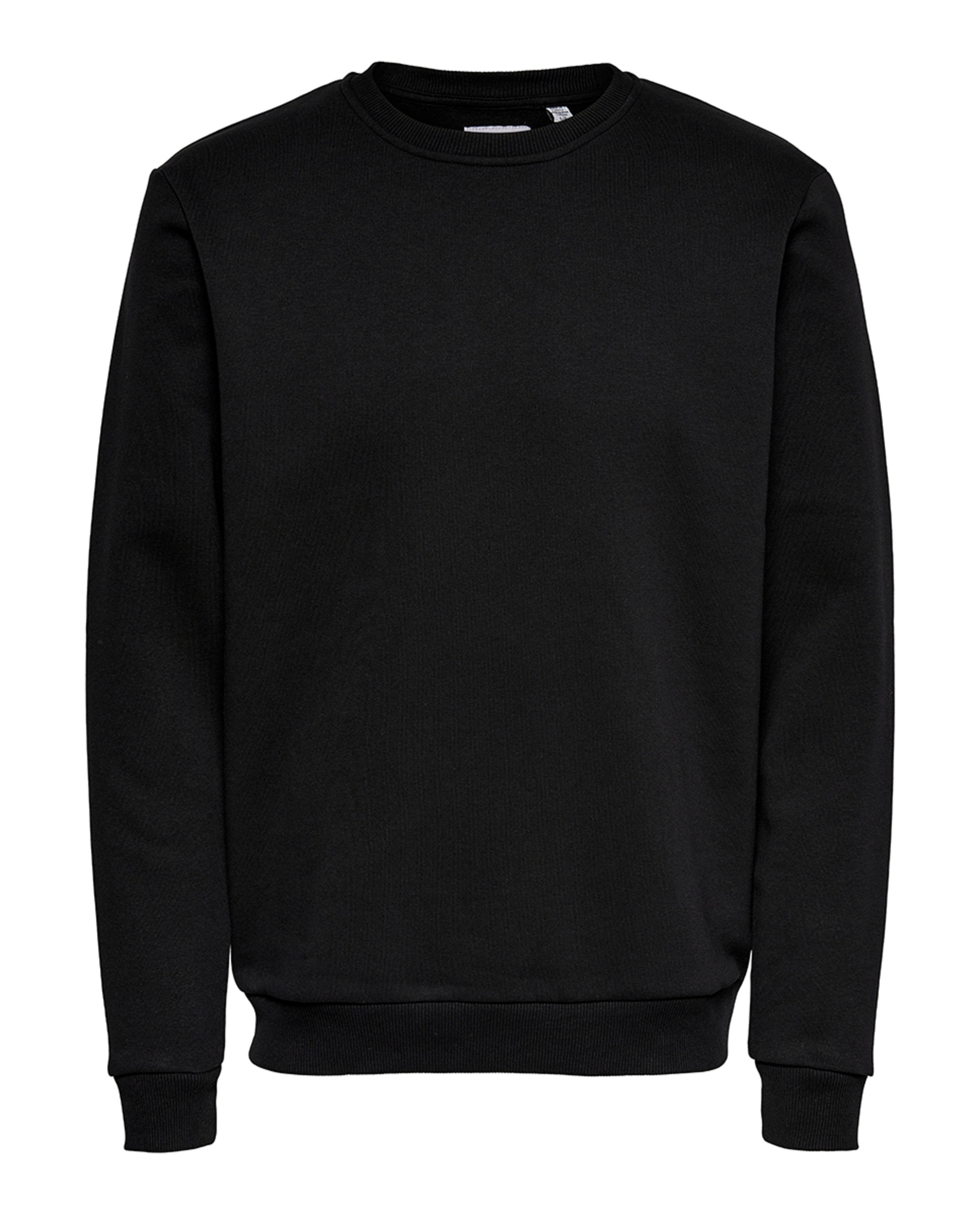 Sweatshirt de homem com decote redondo Preto-4