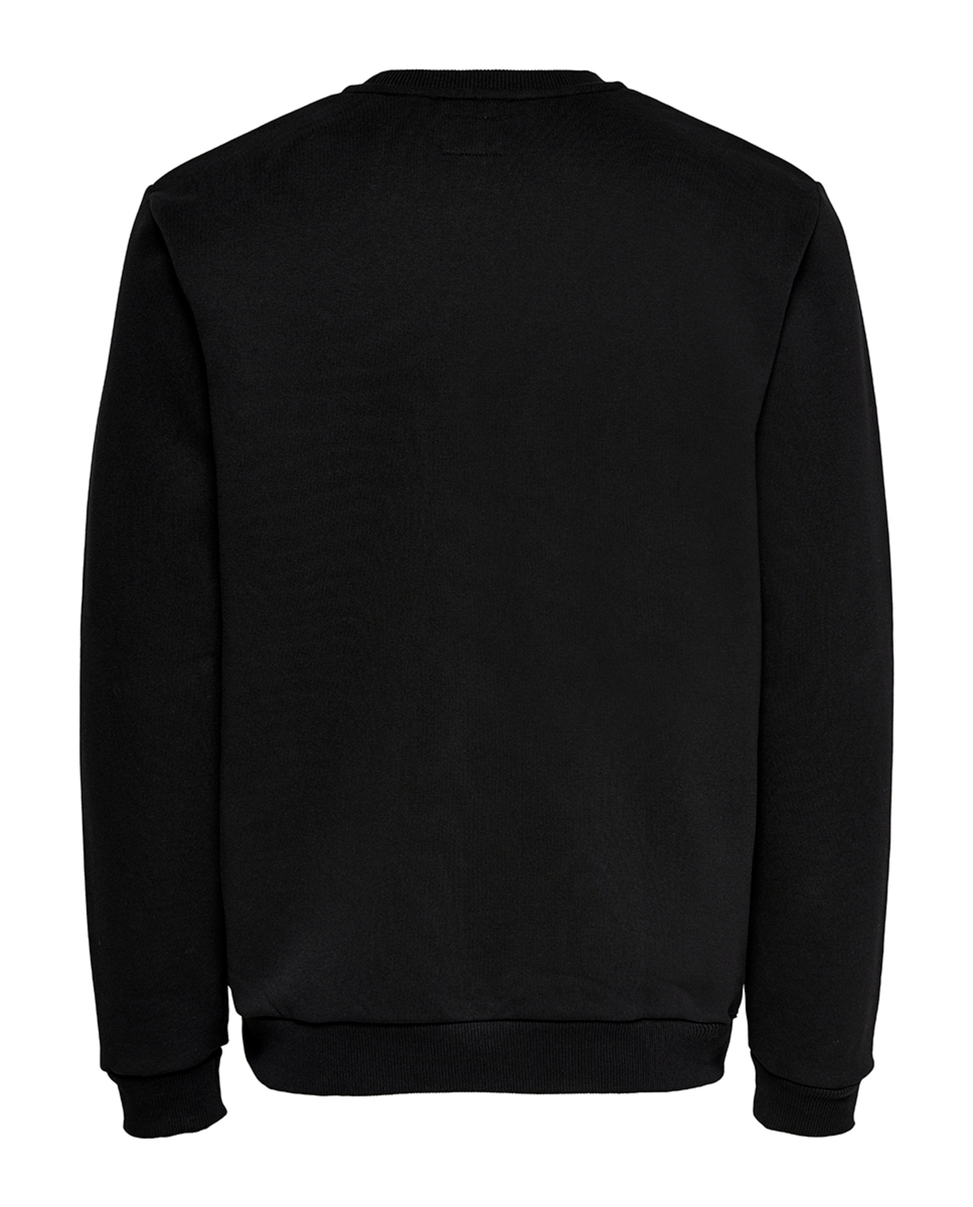 Sweatshirt de homem com decote redondo Preto-5