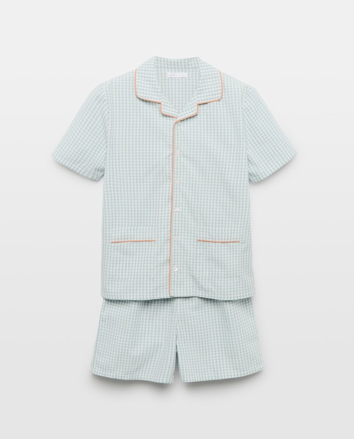 Imagen 0 de Pijama de niño de popelín corto vichy