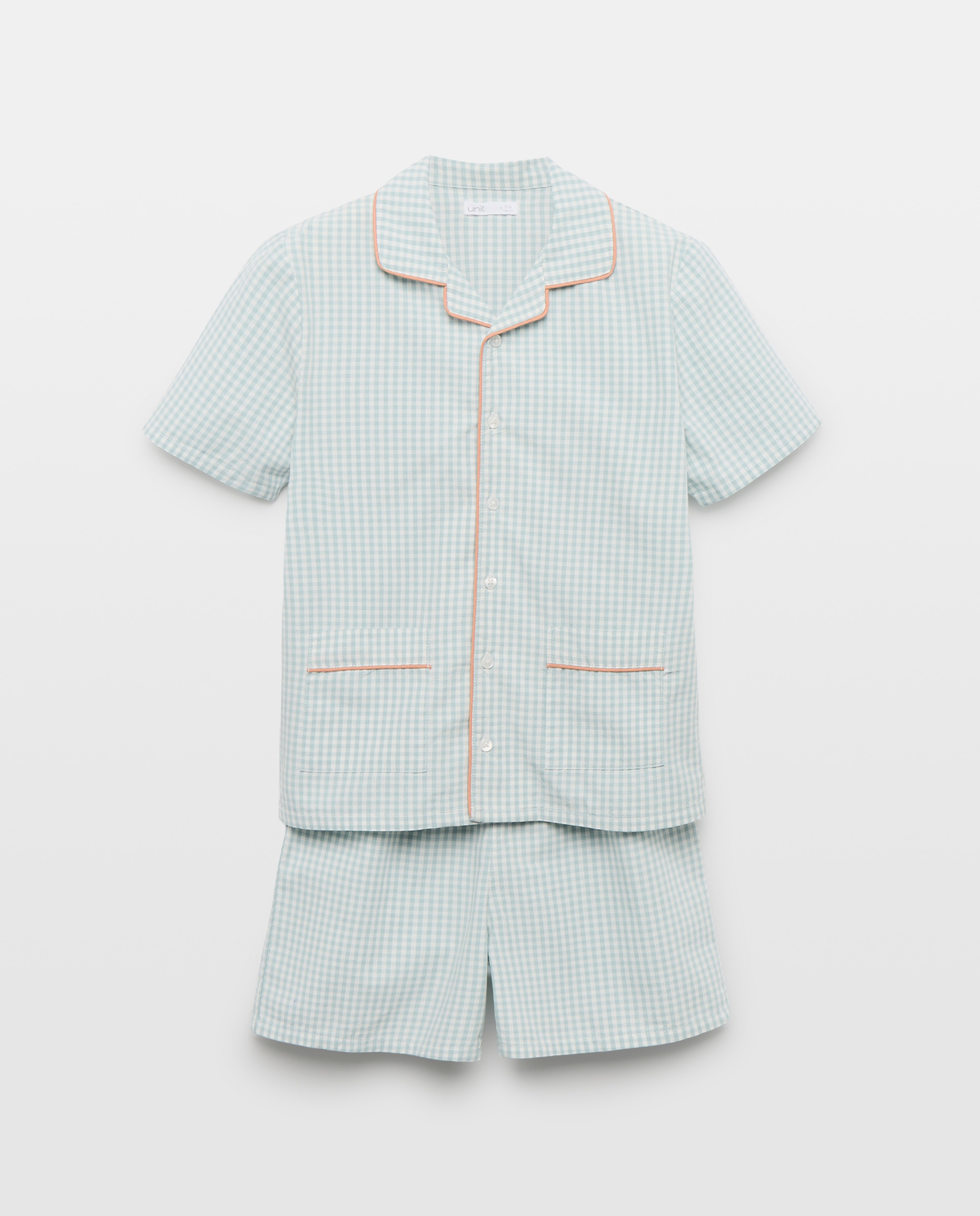 Imagen 0 de Pijama de niño de popelín corto vichy