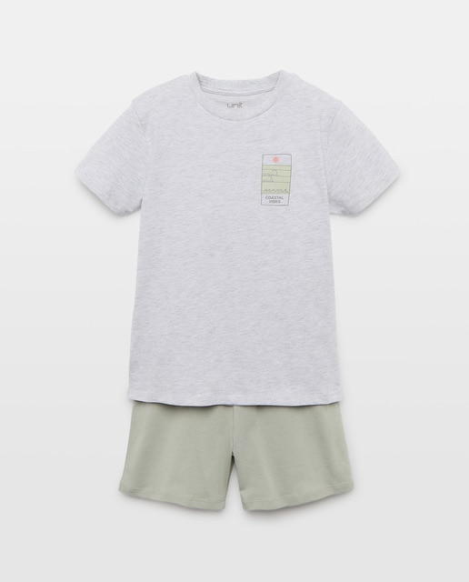 Imagen 0 de Pijama de niño estampado corto