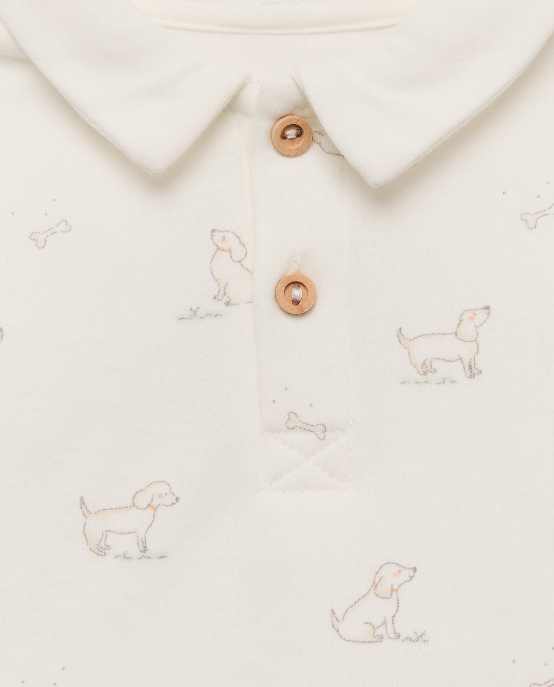 Pijama de bebé 2 piezas Blanco roto-3