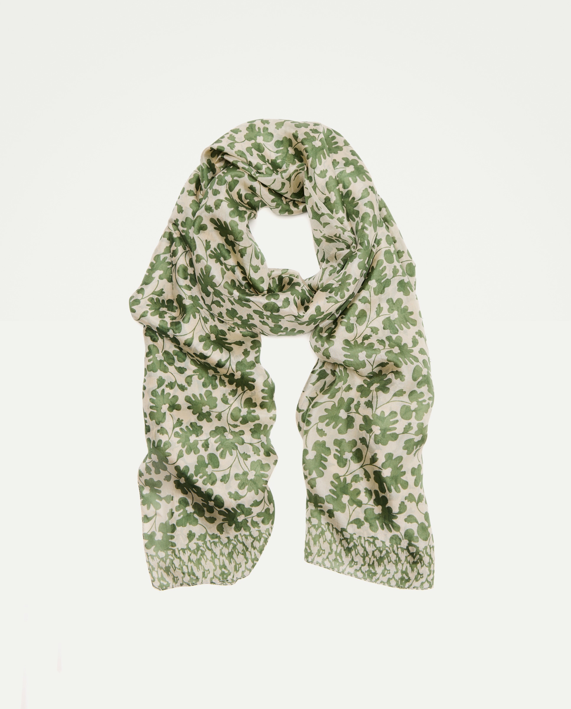 Écharpe de Seda Verde-1