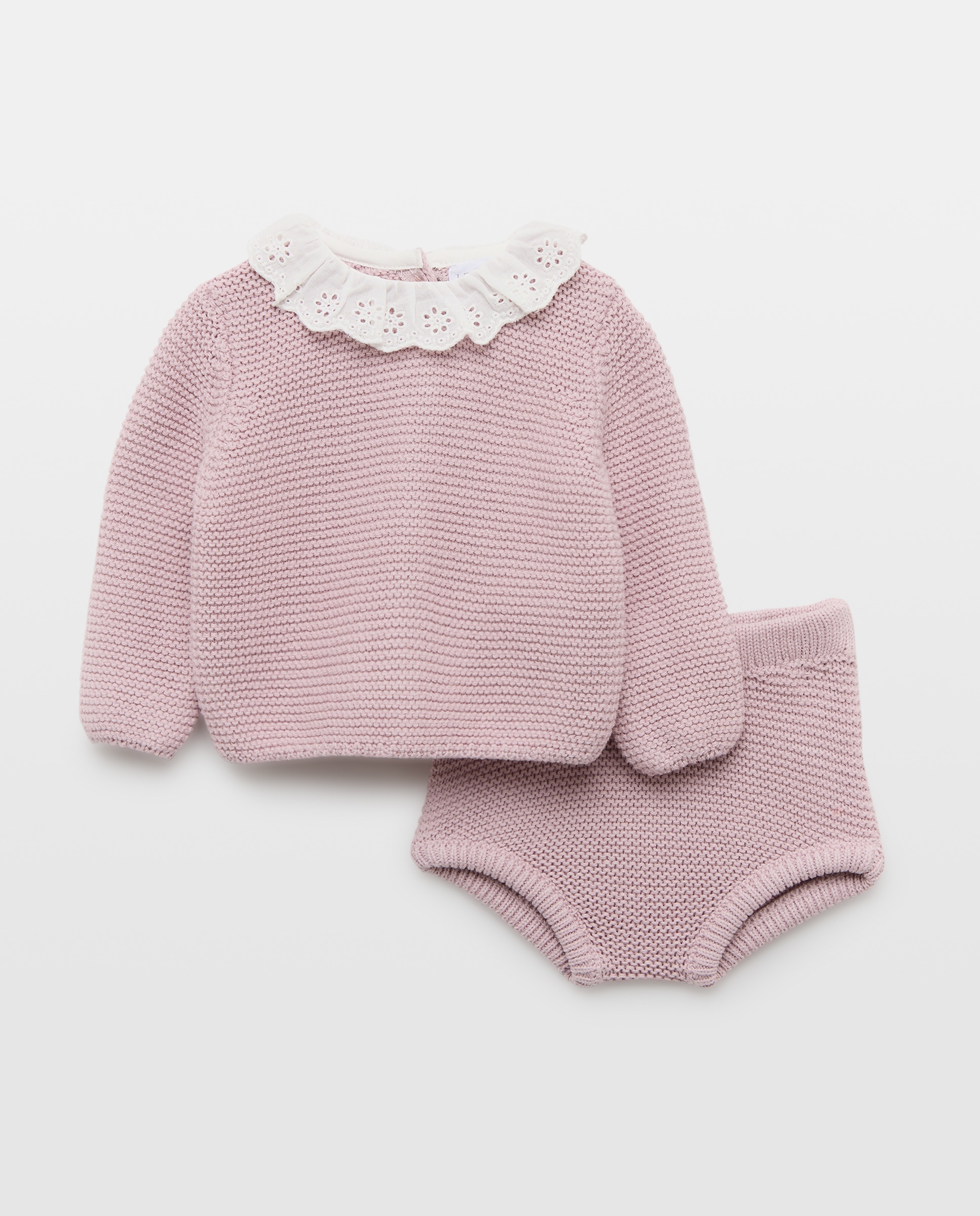 Imagen 0 de Conjunto 2 piezas de recién nacido tricot cuello