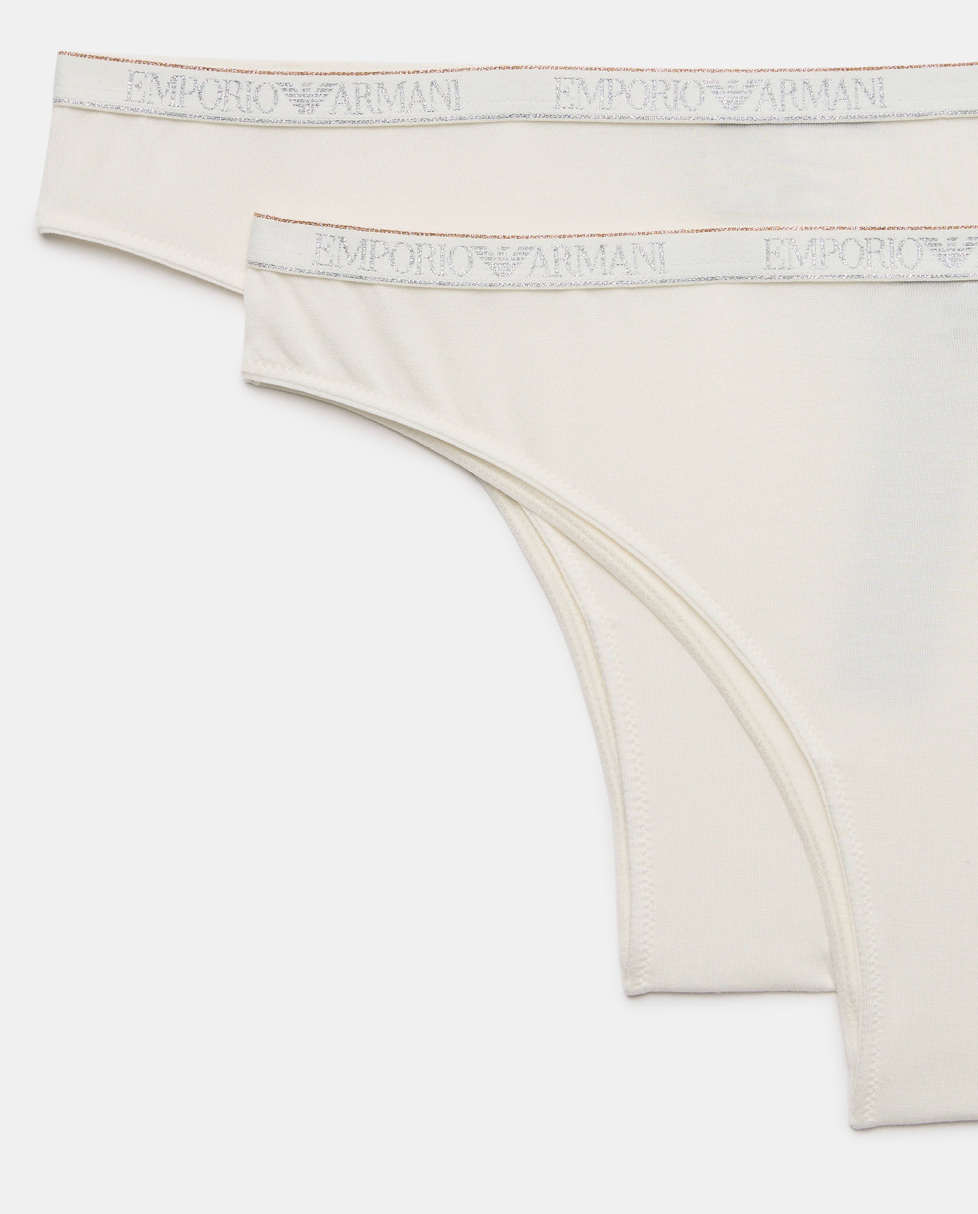 Pack de Duas Cuecas Asa Delta de Algodão "Essential Studs" Branco-5