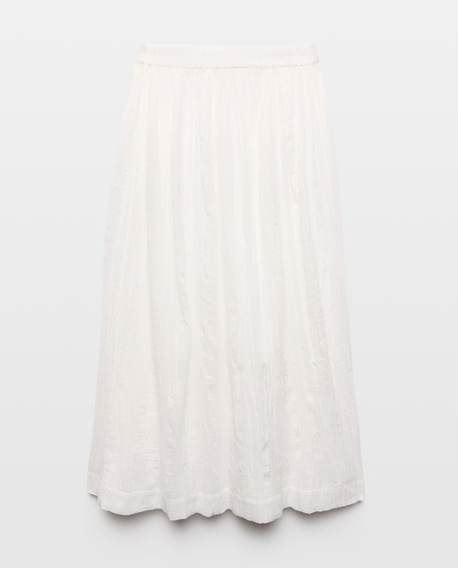 Imagen 0 de Falda lisa arrugada