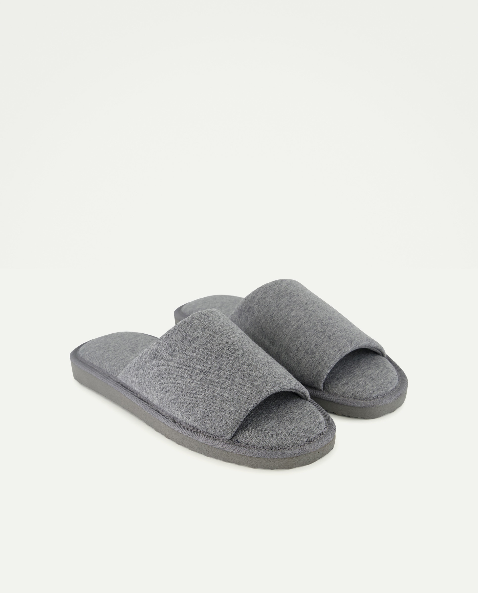 Zapatilla abierta jersey de hombre con piso ligero Gris claro-2