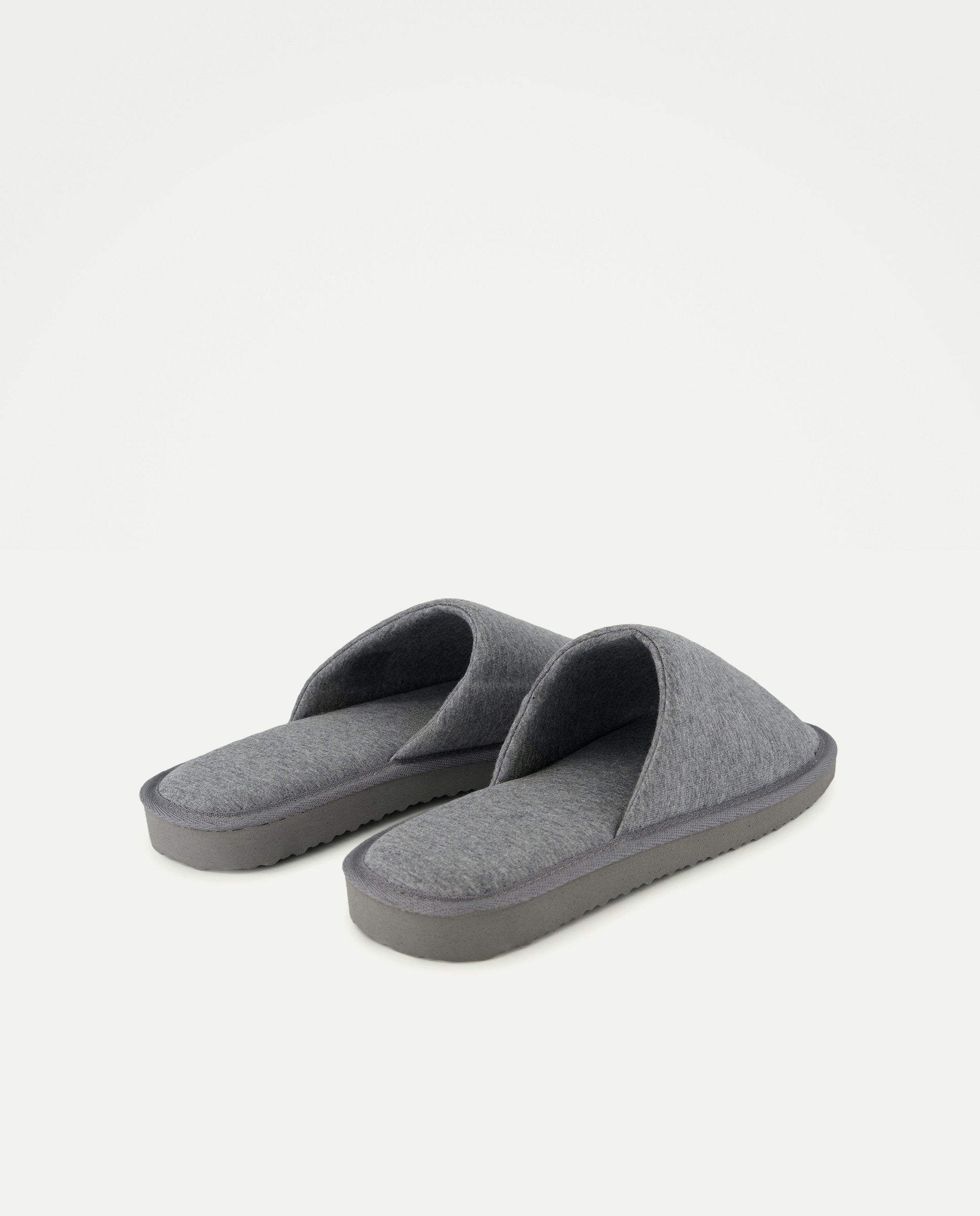 Zapatilla abierta jersey de hombre con piso ligero Gris claro-3