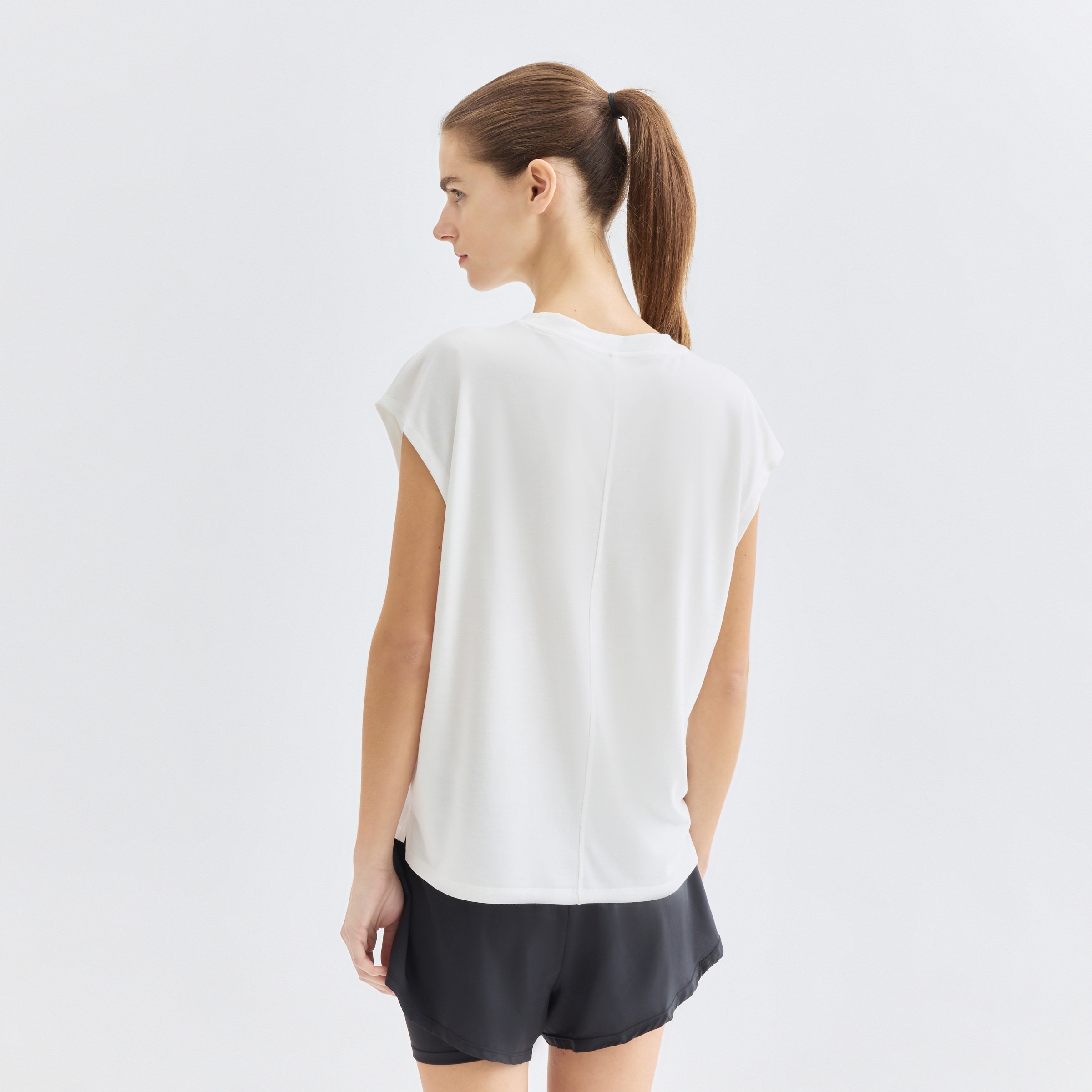 Camiseta Sin Mangas Modal Blanco roto-3
